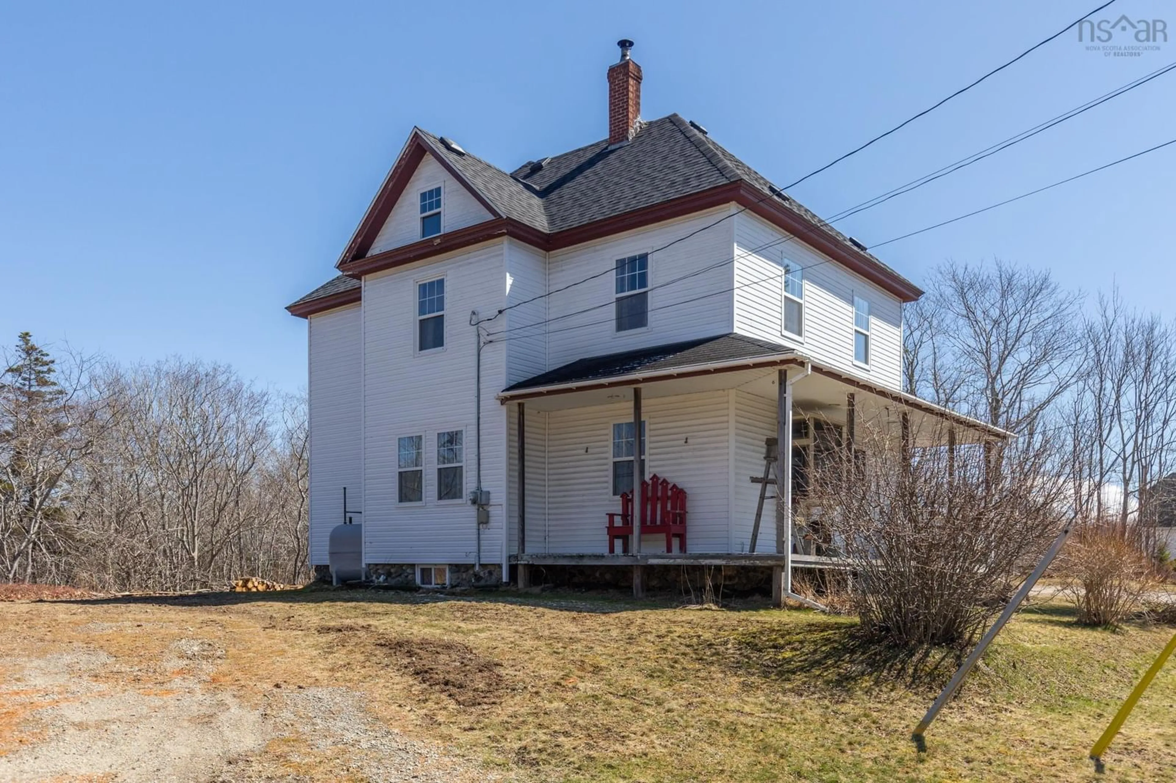 A pic from outside/outdoor area/front of a property/back of a property/a pic from drone, building for 1 Belleville Rd, Belleville North Nova Scotia B0W 3M0