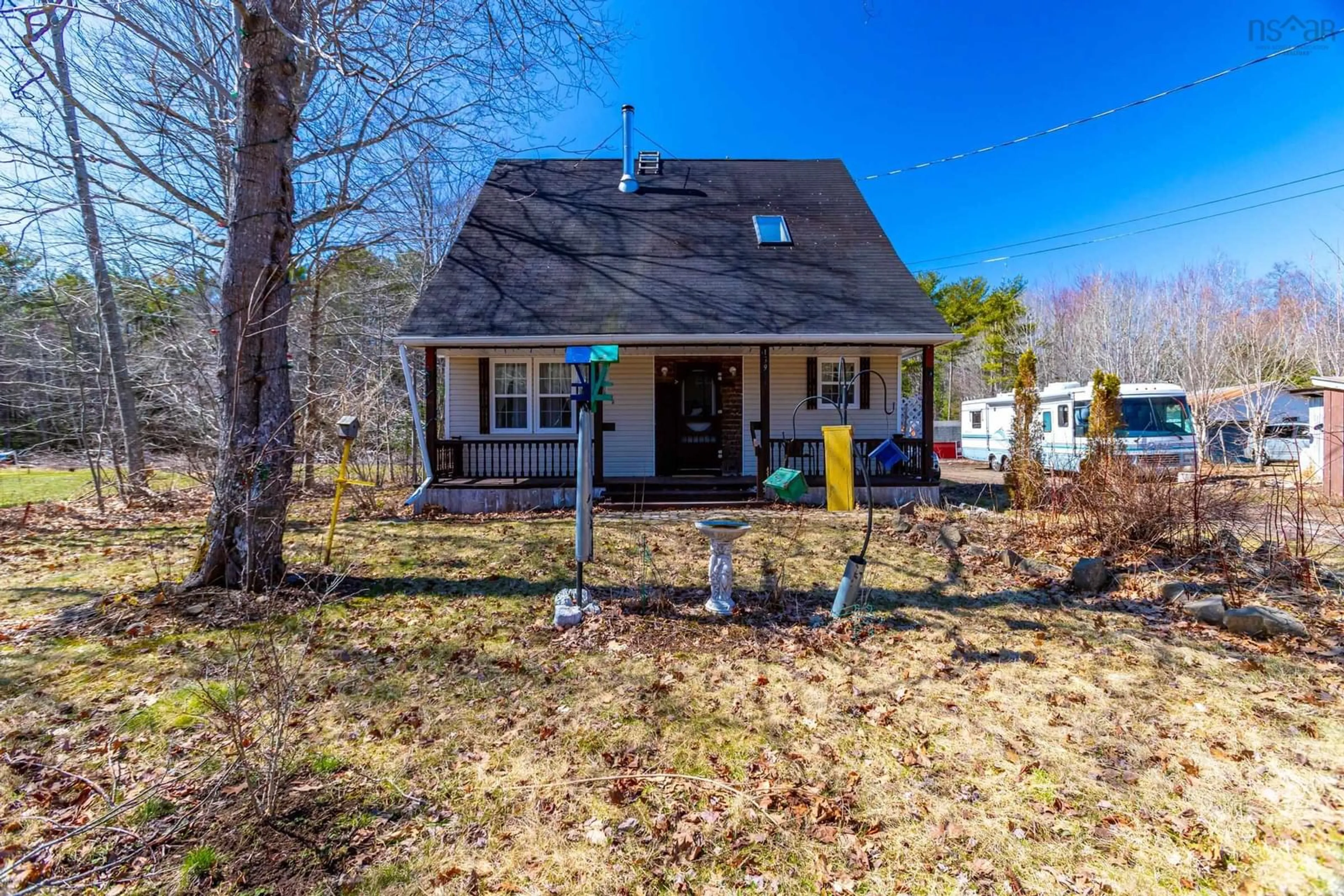 A pic from outside/outdoor area/front of a property/back of a property/a pic from drone, street for 139 Ruggles Rd, Wilmot Nova Scotia B0S 1W0