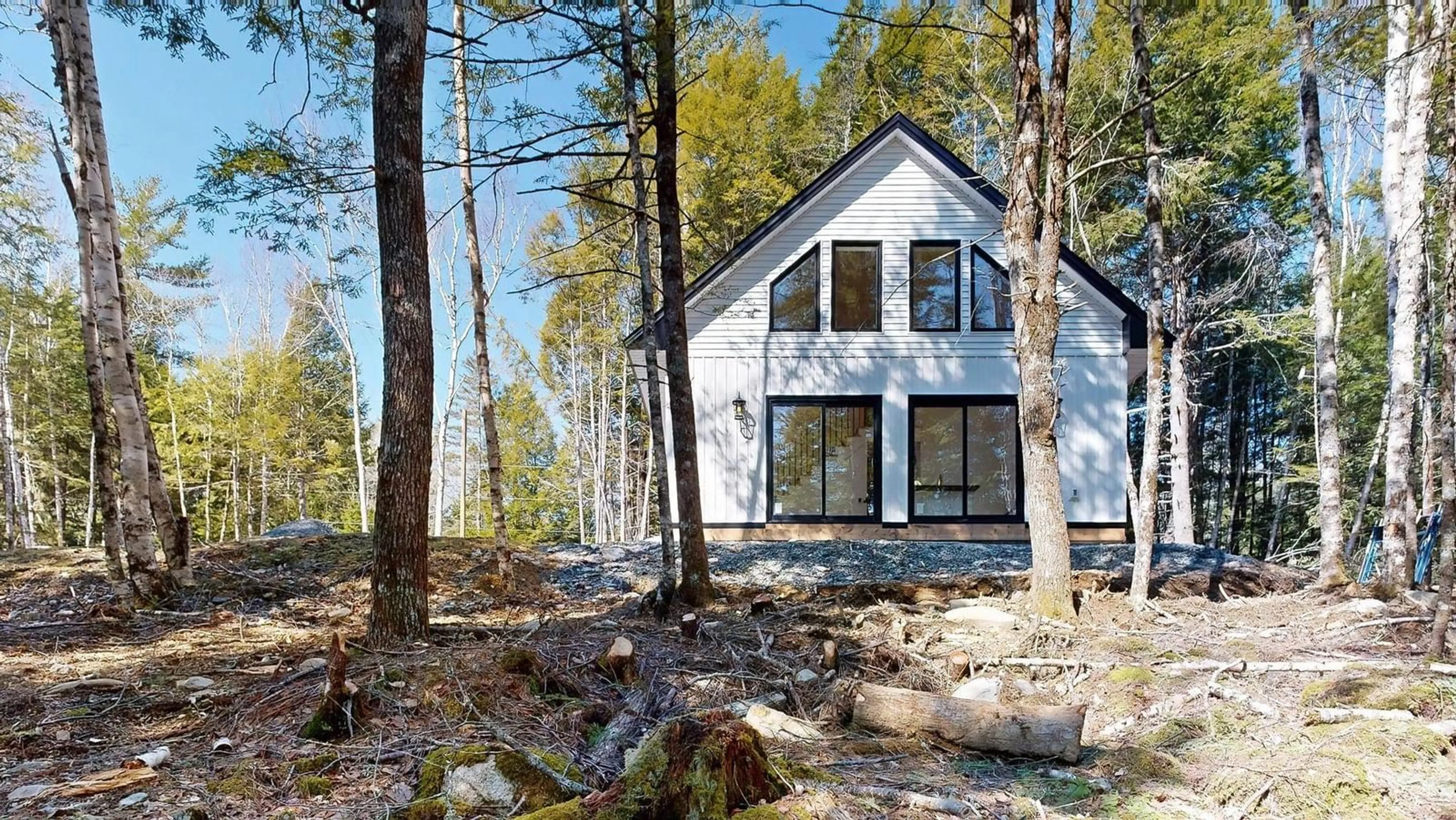 Home with vinyl exterior material, forest/trees view for 852 Moosepit Rd, Westfield Nova Scotia B0T 1B0