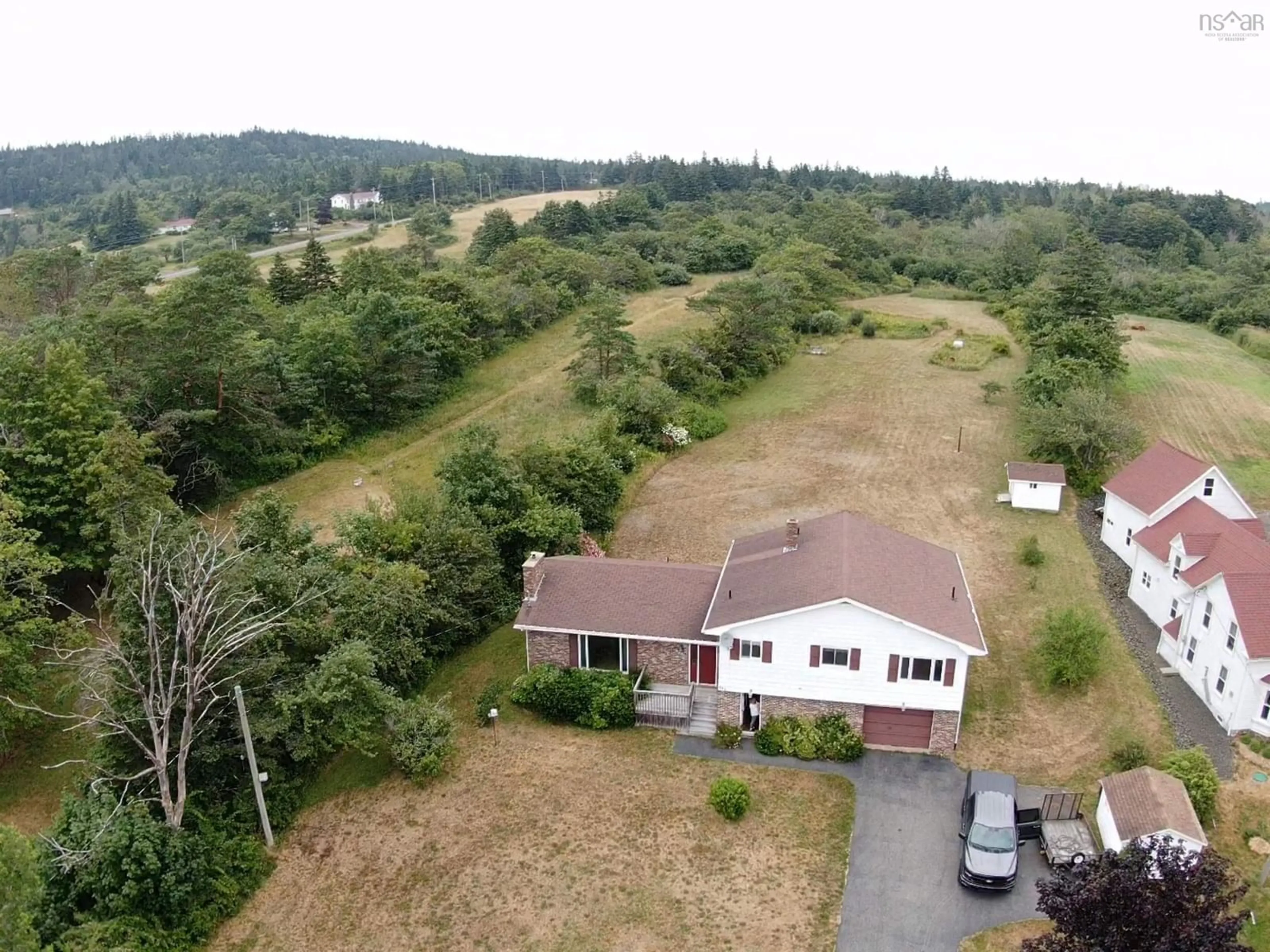 A pic from outside/outdoor area/front of a property/back of a property/a pic from drone, unknown for 445 Sandy Cove Rd, Sandy Cove Nova Scotia B0V 1E0
