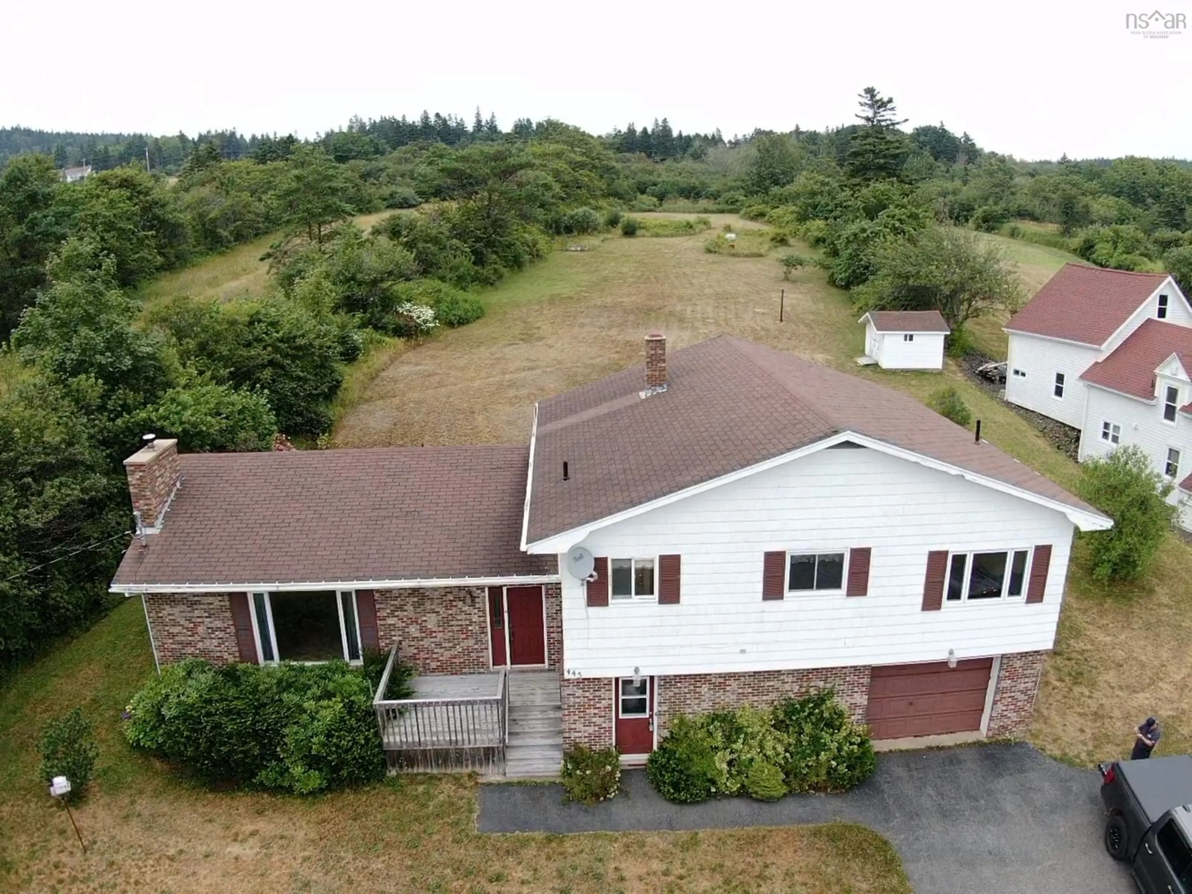 A pic from outside/outdoor area/front of a property/back of a property/a pic from drone, unknown for 445 Sandy Cove Rd, Sandy Cove Nova Scotia B0V 1E0