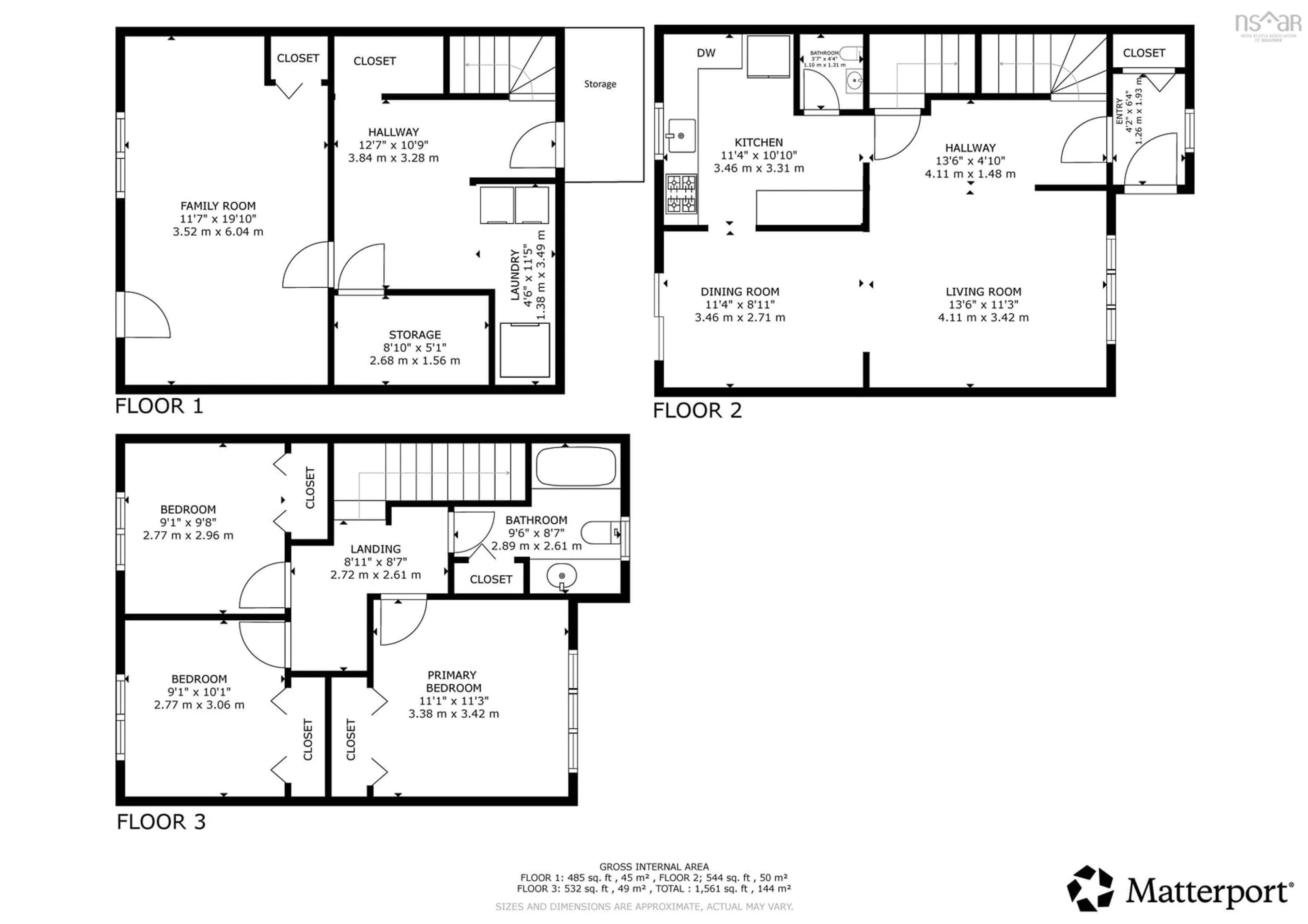 Floor plan for 60 Lancaster Dr, Dartmouth Nova Scotia B3A 4X7