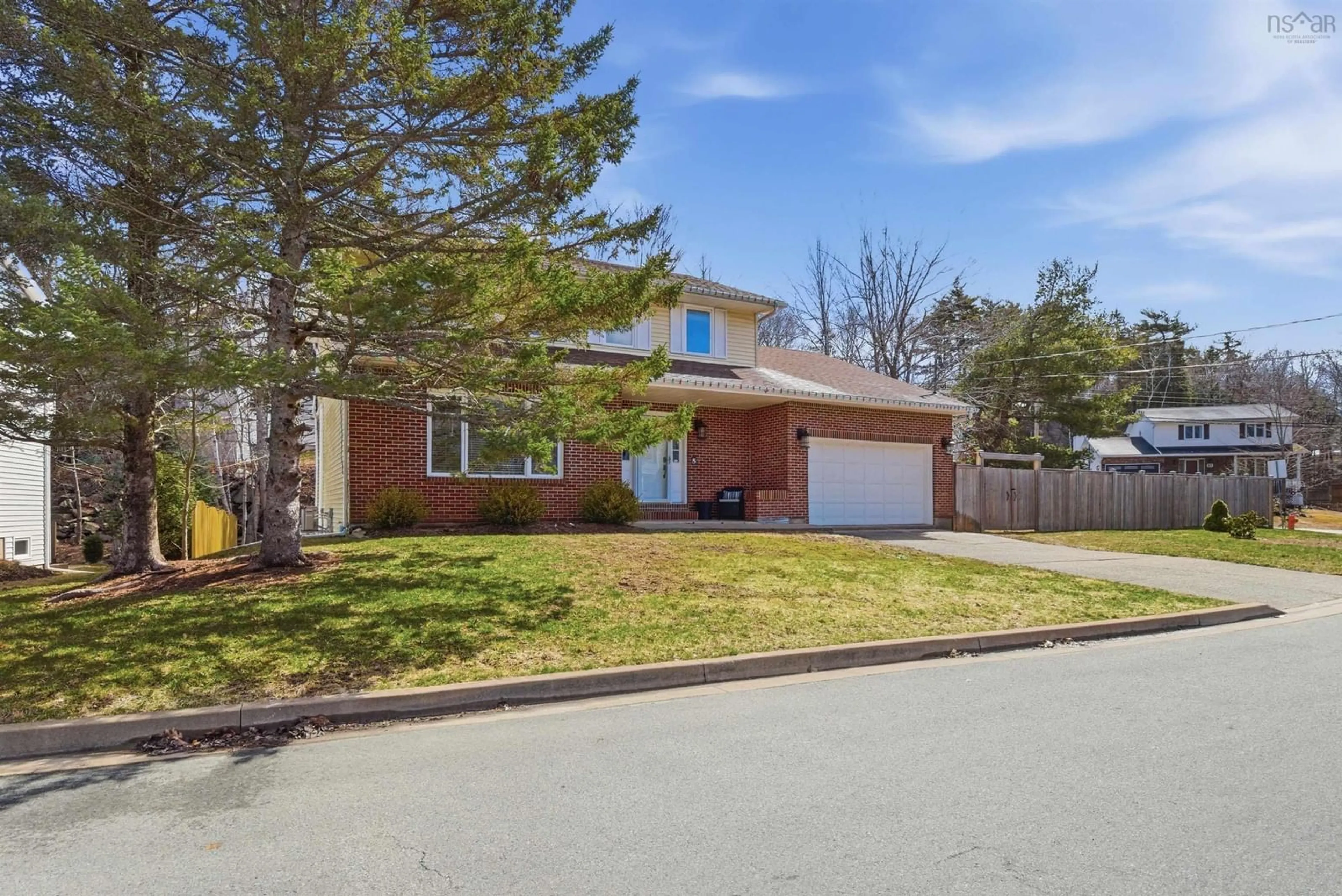 Home with brick exterior material, street for 5 Parkvale Cres, Bedford Nova Scotia B4A 3M3