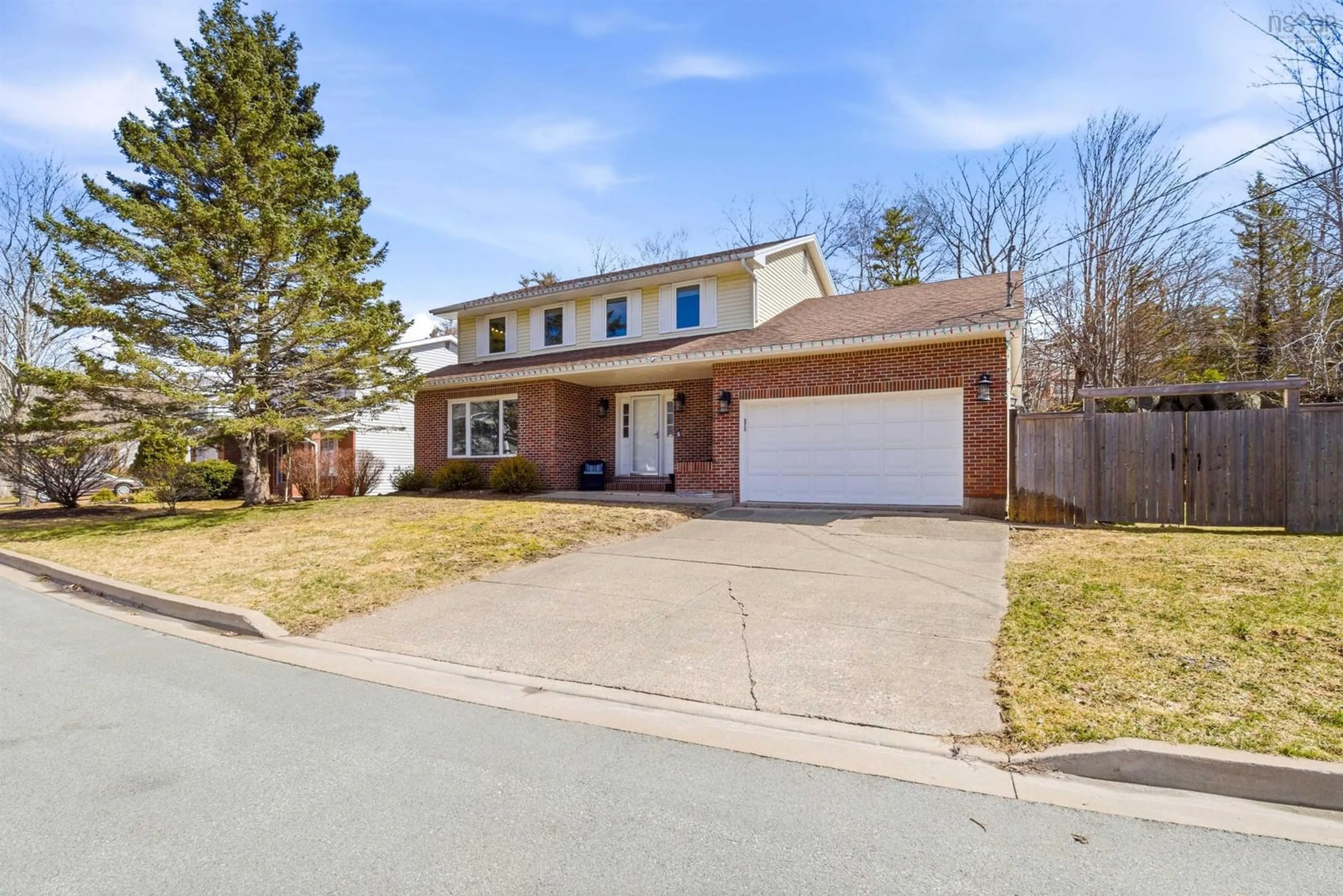 Home with brick exterior material, street for 5 Parkvale Cres, Bedford Nova Scotia B4A 3M3