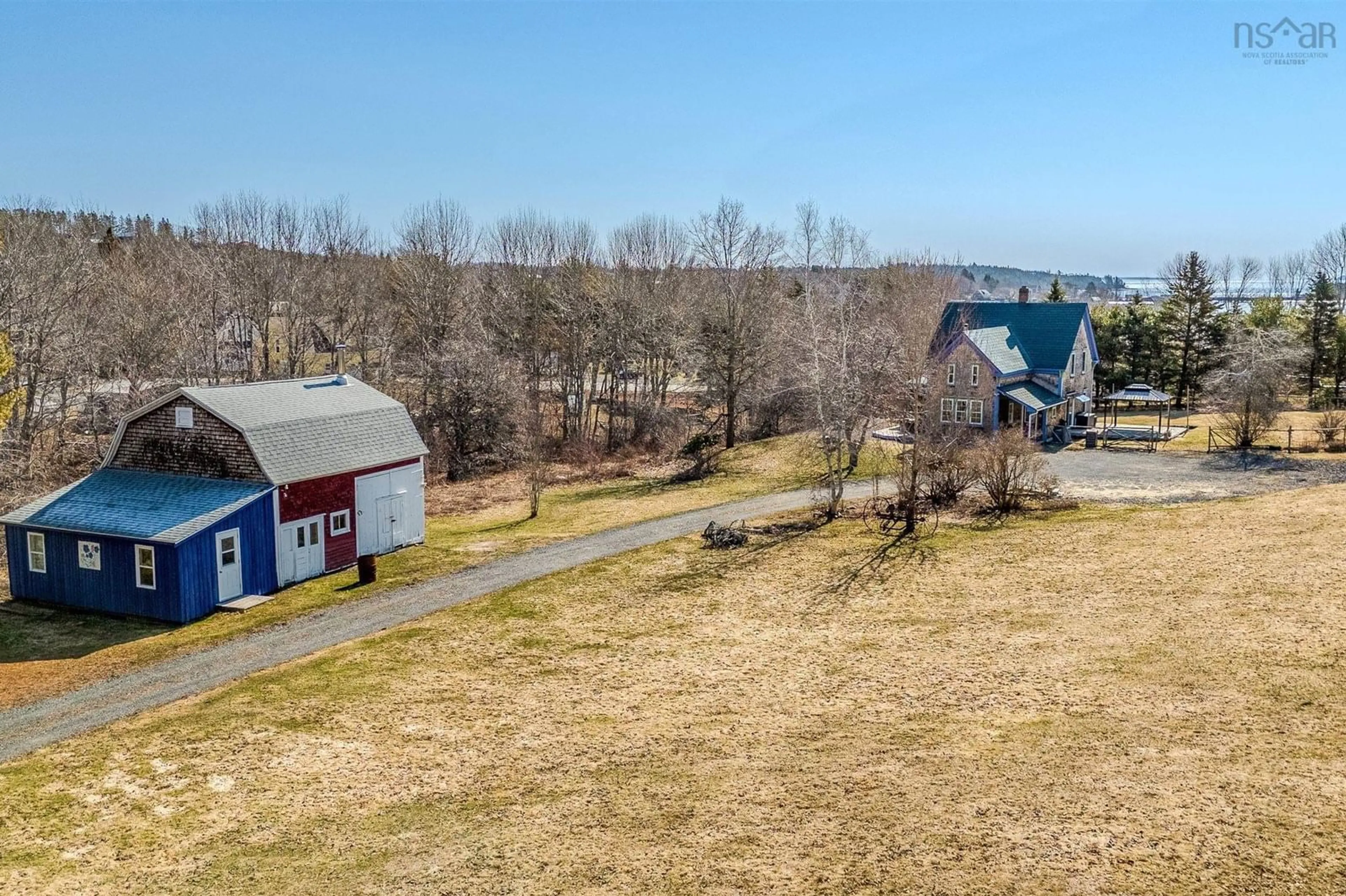 A pic from outside/outdoor area/front of a property/back of a property/a pic from drone, unknown for 43 Grimm Rd, First South Nova Scotia B0J 2C0