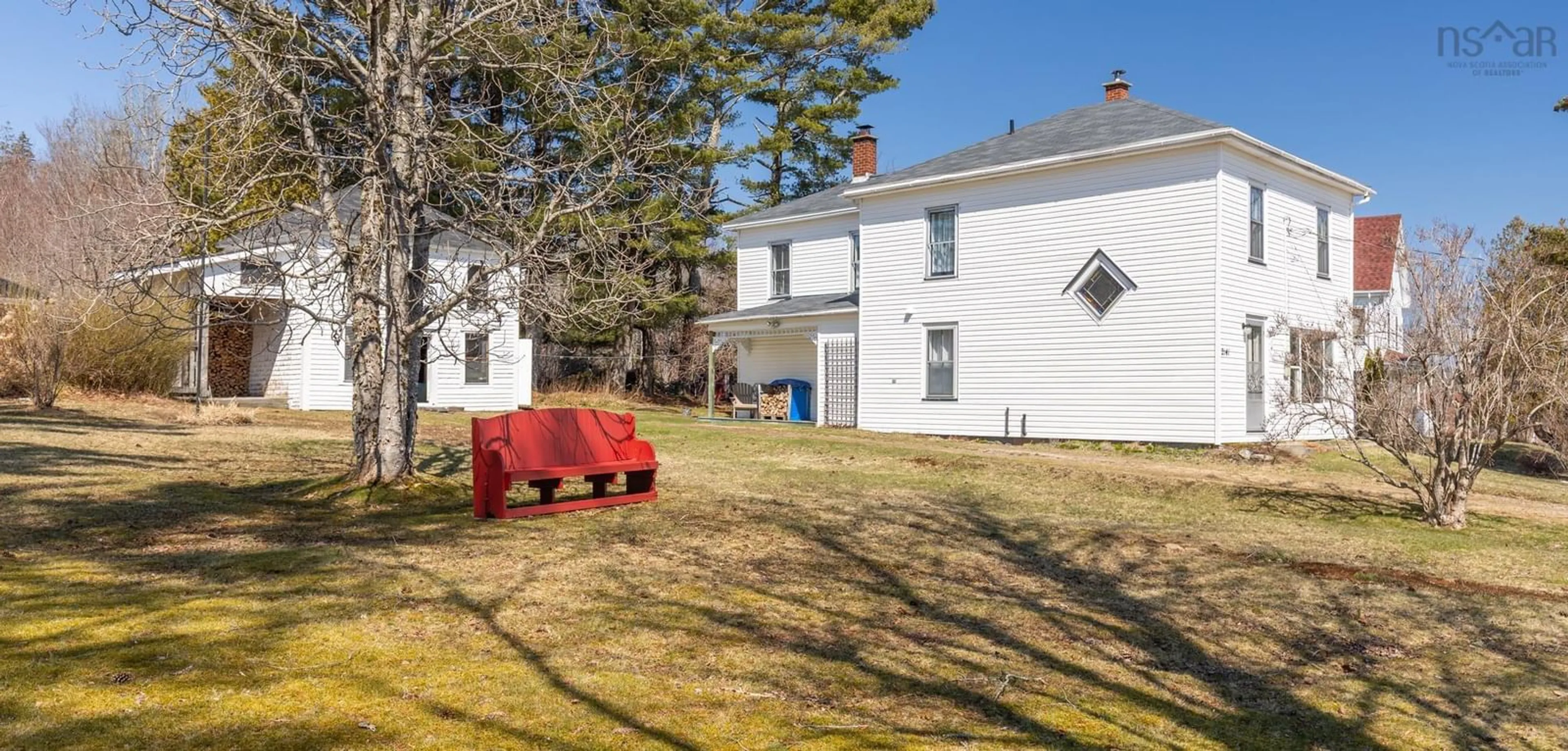 A pic from outside/outdoor area/front of a property/back of a property/a pic from drone, street for 2141 Highway 203, Kemptville Nova Scotia B5A 5P4