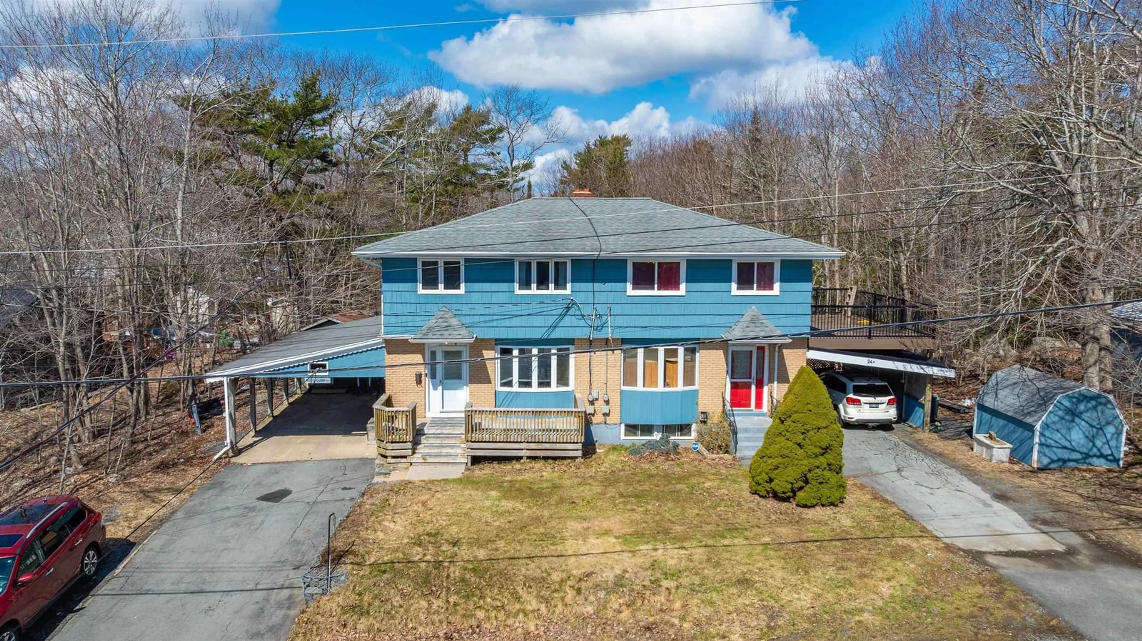 A pic from outside/outdoor area/front of a property/back of a property/a pic from drone, street for 24 Mcintosh St, Spryfield Nova Scotia B3R 1G8