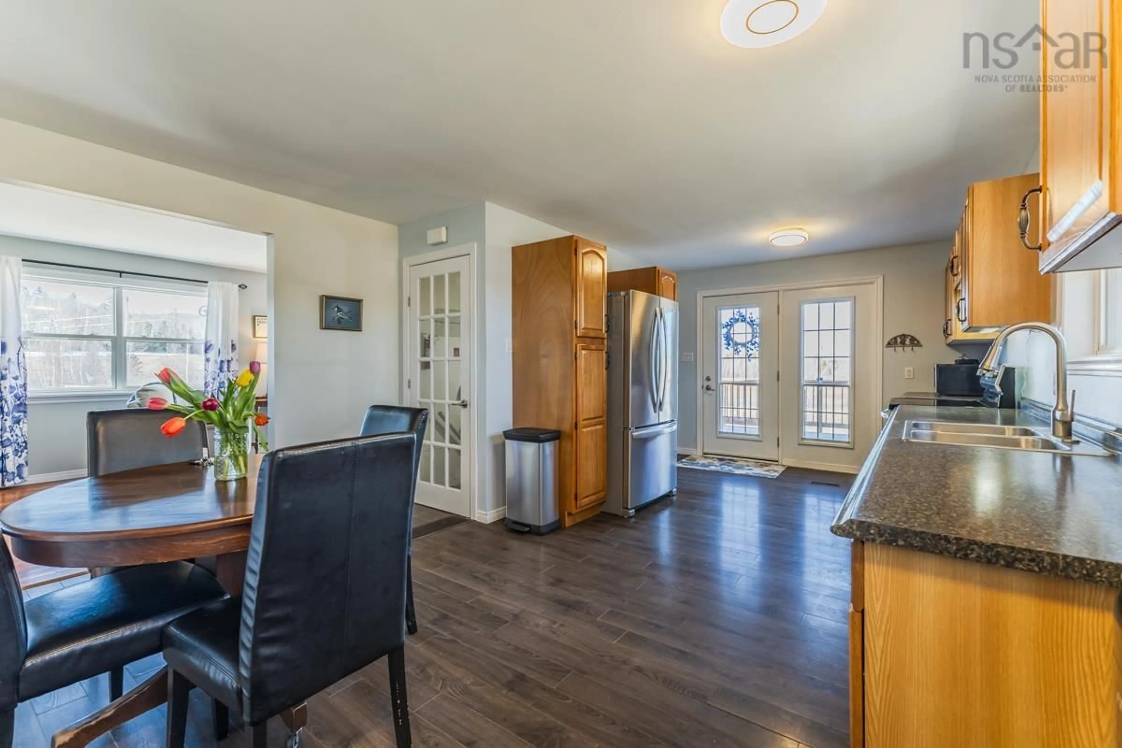 Open concept kitchen, wood/laminate floor for 324 Valley Rd, Westchester Station Nova Scotia B0M 1Z0