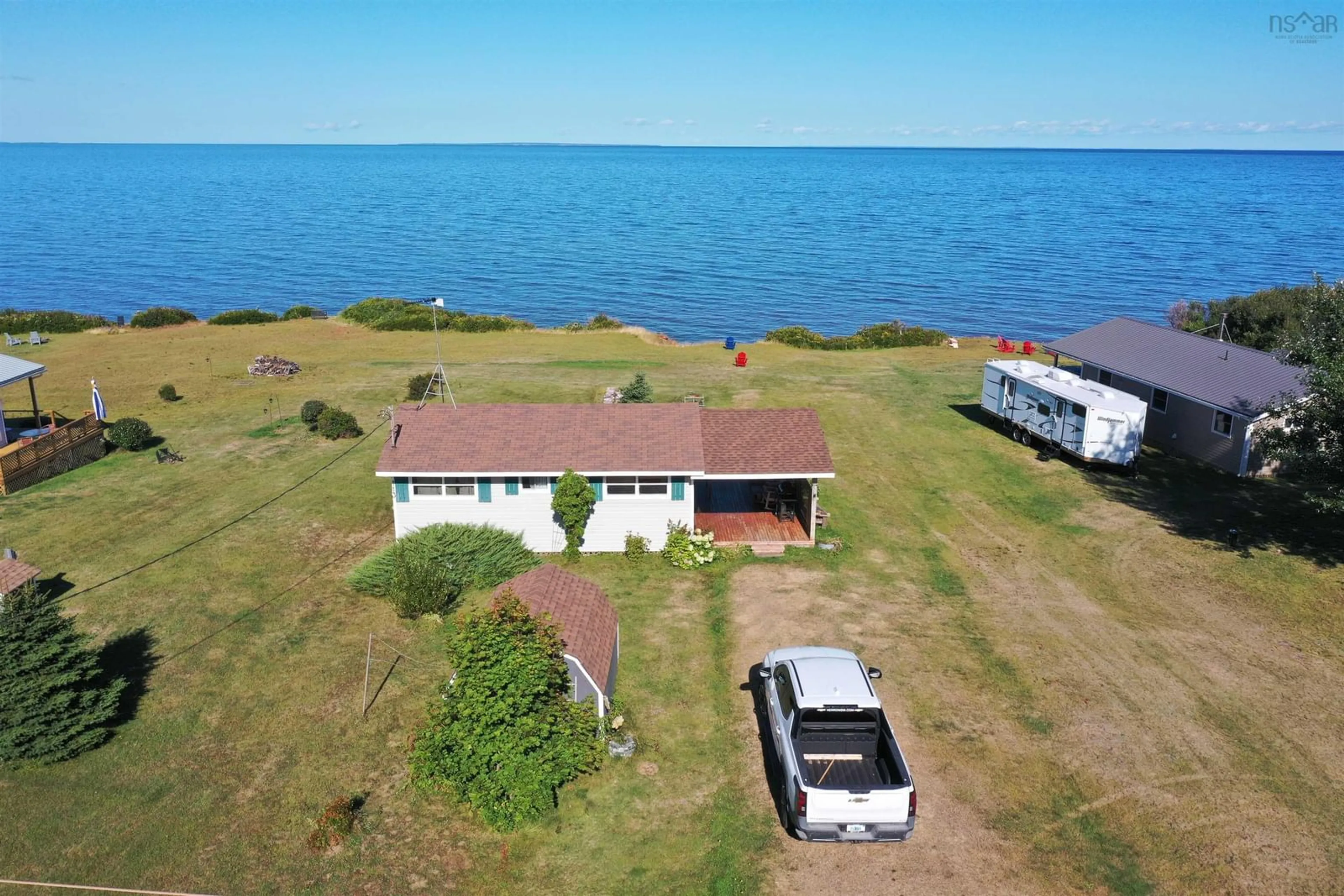 A pic from outside/outdoor area/front of a property/back of a property/a pic from drone, water/lake/river/ocean view for 113 Ceilidh Lane, Lismore Nova Scotia B0K 1B0