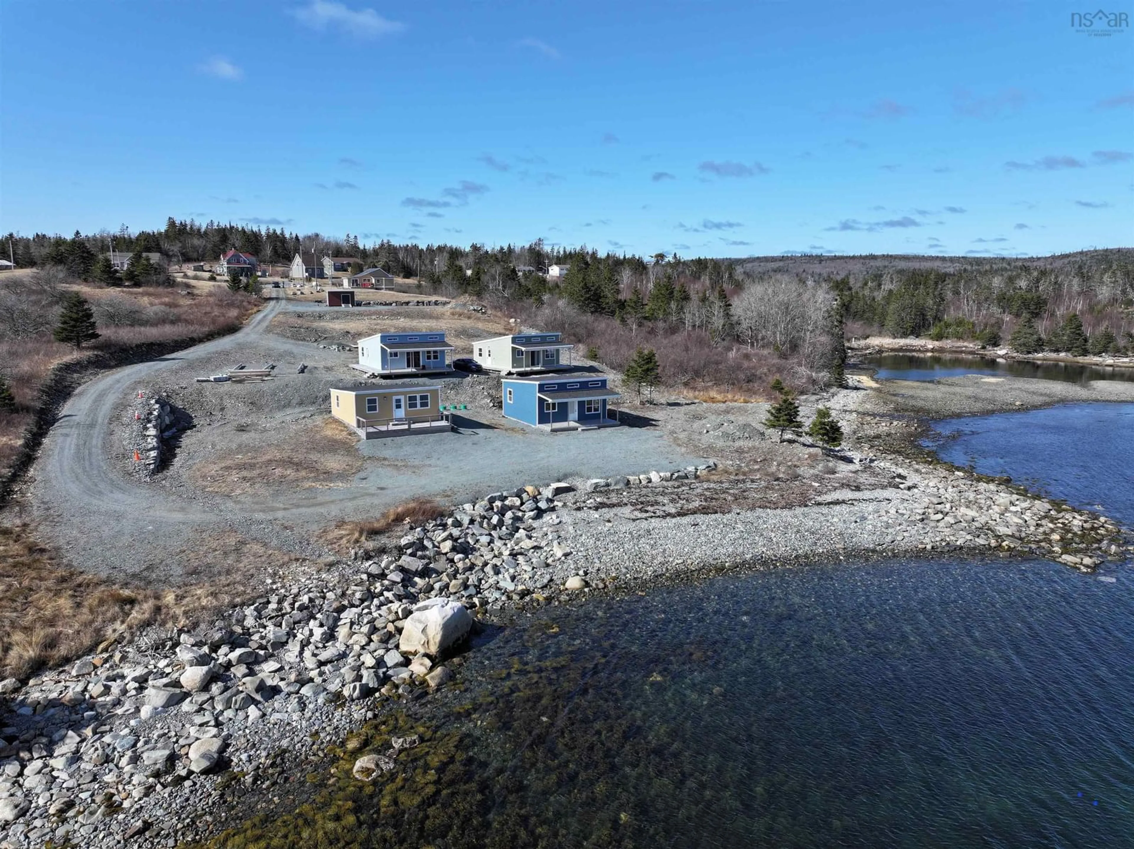 A pic from outside/outdoor area/front of a property/back of a property/a pic from drone, water/lake/river/ocean view for 19194 Marine Dr, Spry Harbour Nova Scotia B0J 3H0