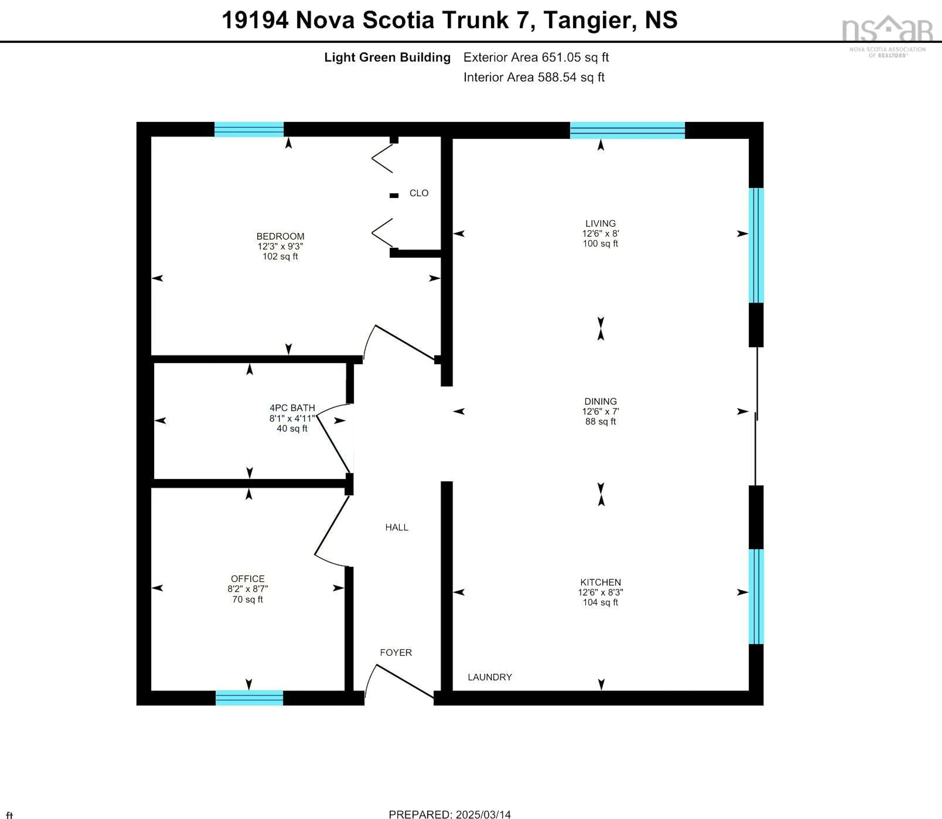Floor plan for 19194 Marine Dr, Spry Harbour Nova Scotia B0J 3H0