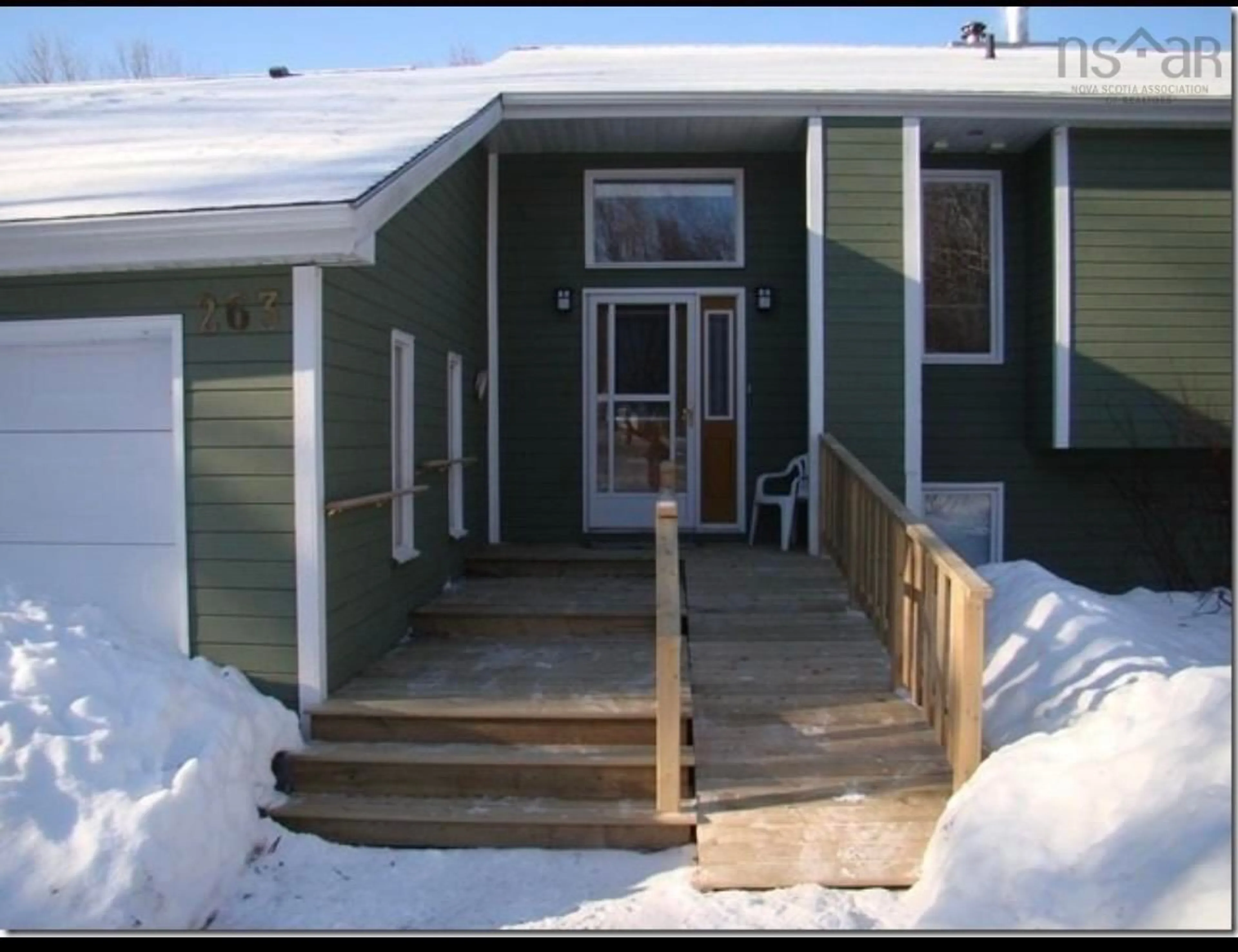 Home with vinyl exterior material, street for 263 Old Maryvale Rd, Maryvale Nova Scotia B2G 2L1