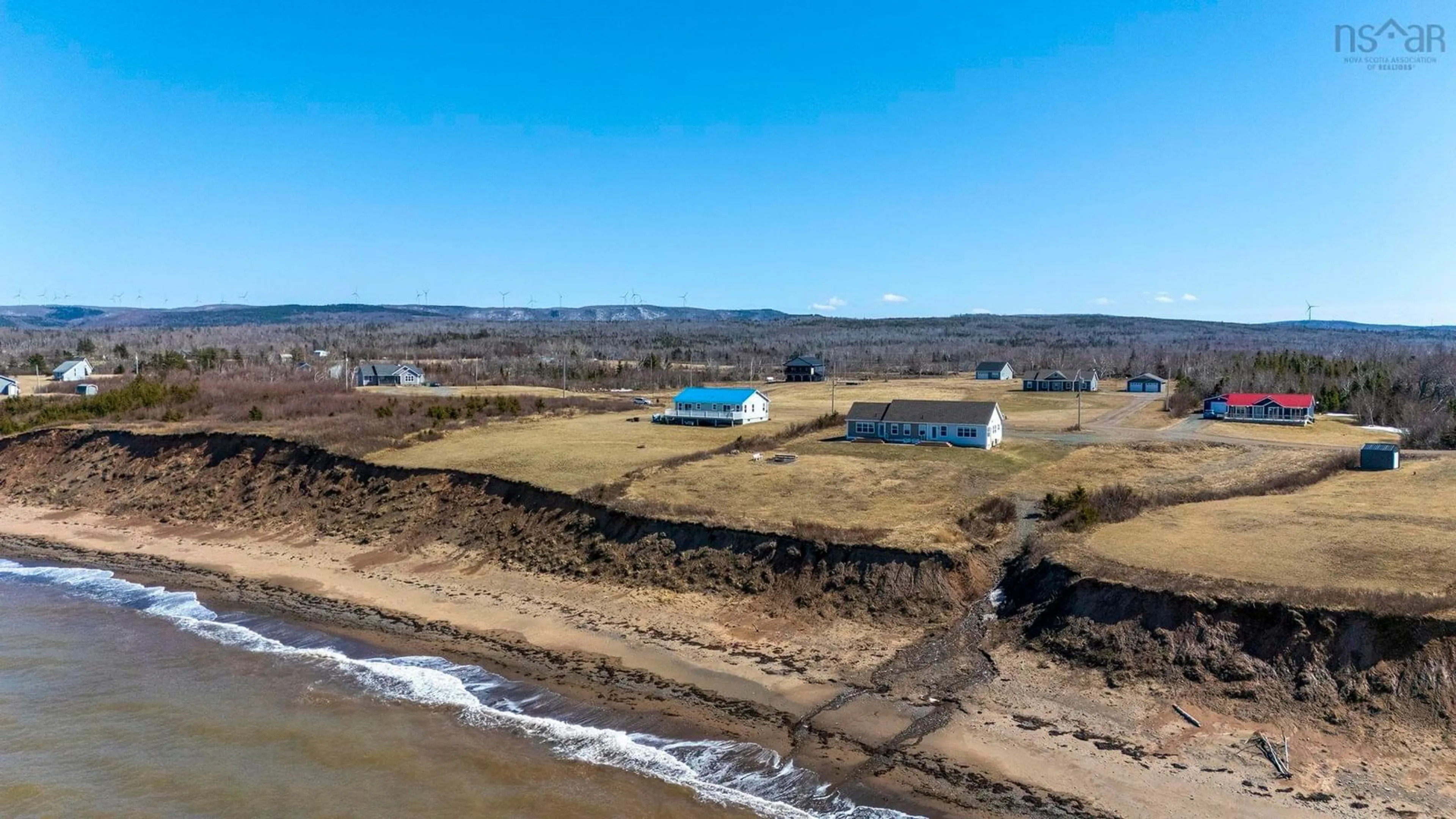 A pic from outside/outdoor area/front of a property/back of a property/a pic from drone, water/lake/river/ocean view for 22 Dawson Dr, Ponds Nova Scotia B0K 1G0