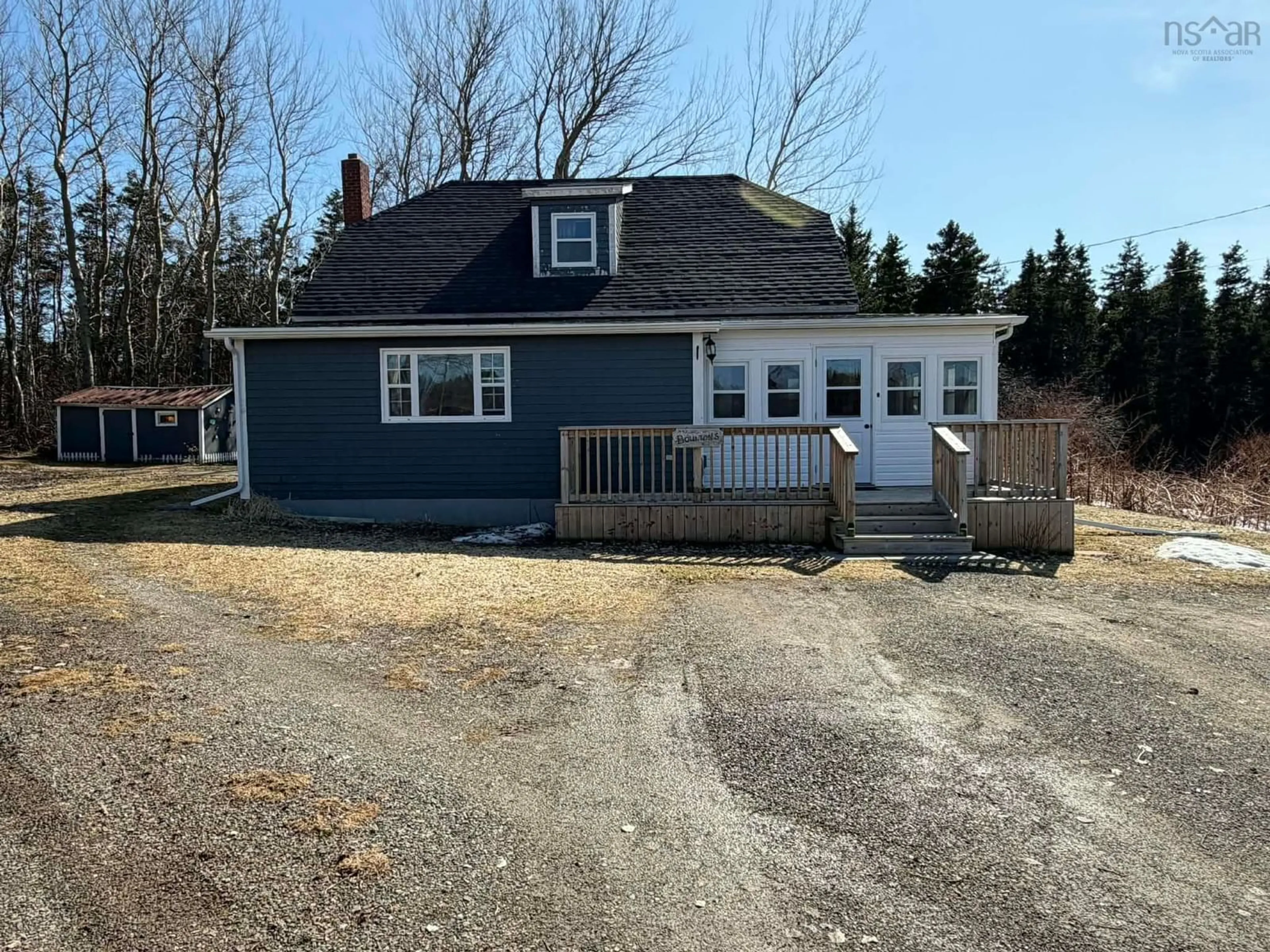 A pic from outside/outdoor area/front of a property/back of a property/a pic from drone, street for 126 Pembroke Rd, Grand Étang Nova Scotia B0E 1H0