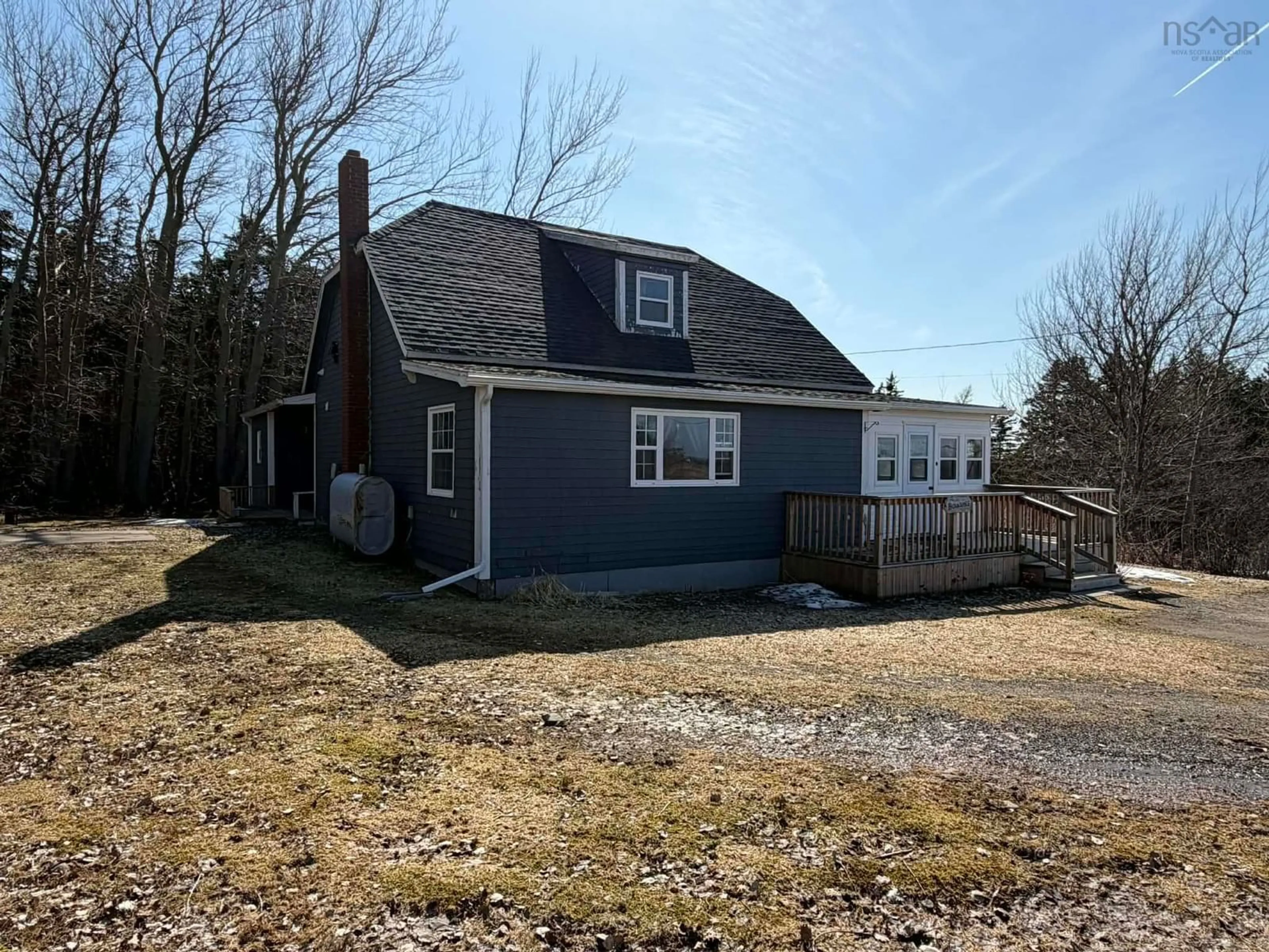 A pic from outside/outdoor area/front of a property/back of a property/a pic from drone, street for 126 Pembroke Rd, Grand Étang Nova Scotia B0E 1H0