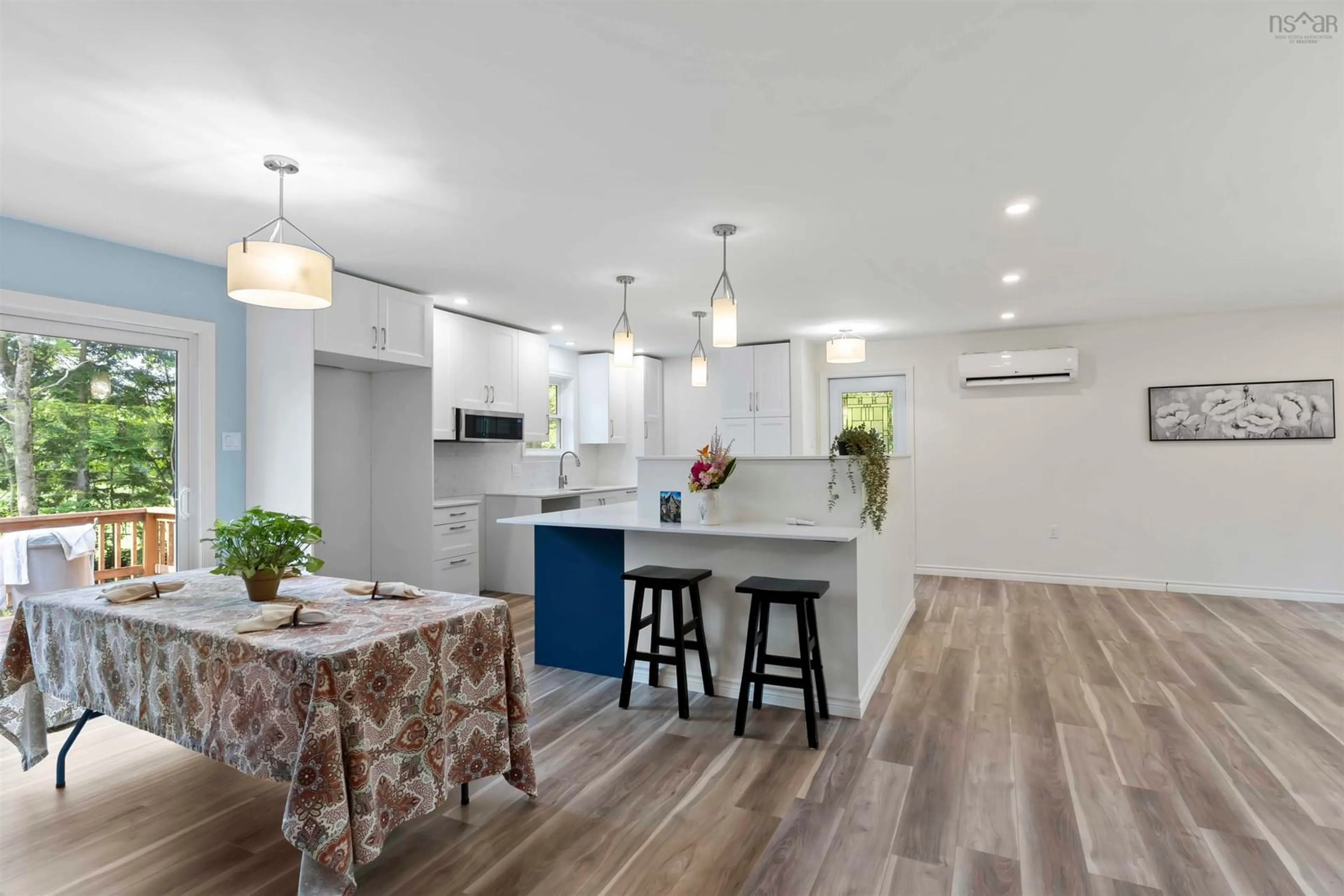 Open concept kitchen, ceramic/tile floor for 380 Hall Rd, South Greenwood Nova Scotia B0P 1R0