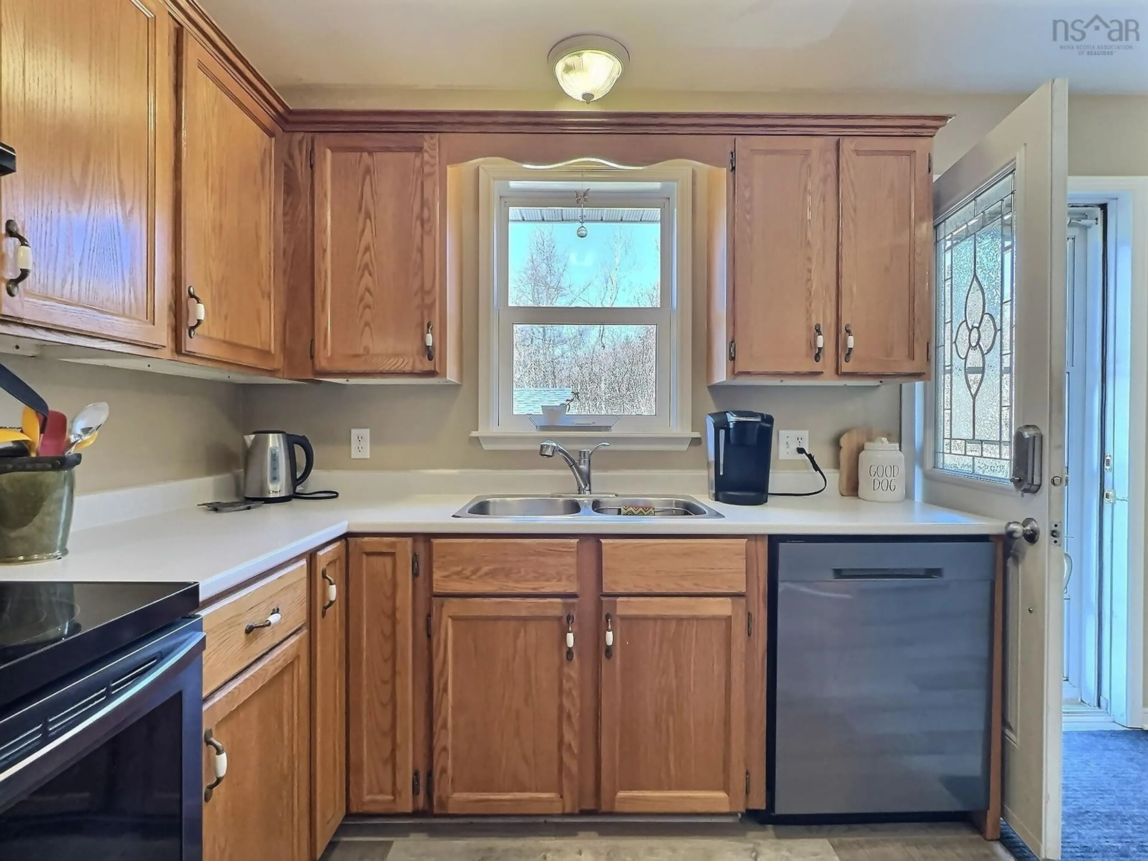 Standard kitchen, ceramic/tile floor for 17 Menlow Crt, North River Nova Scotia B6L 6L9