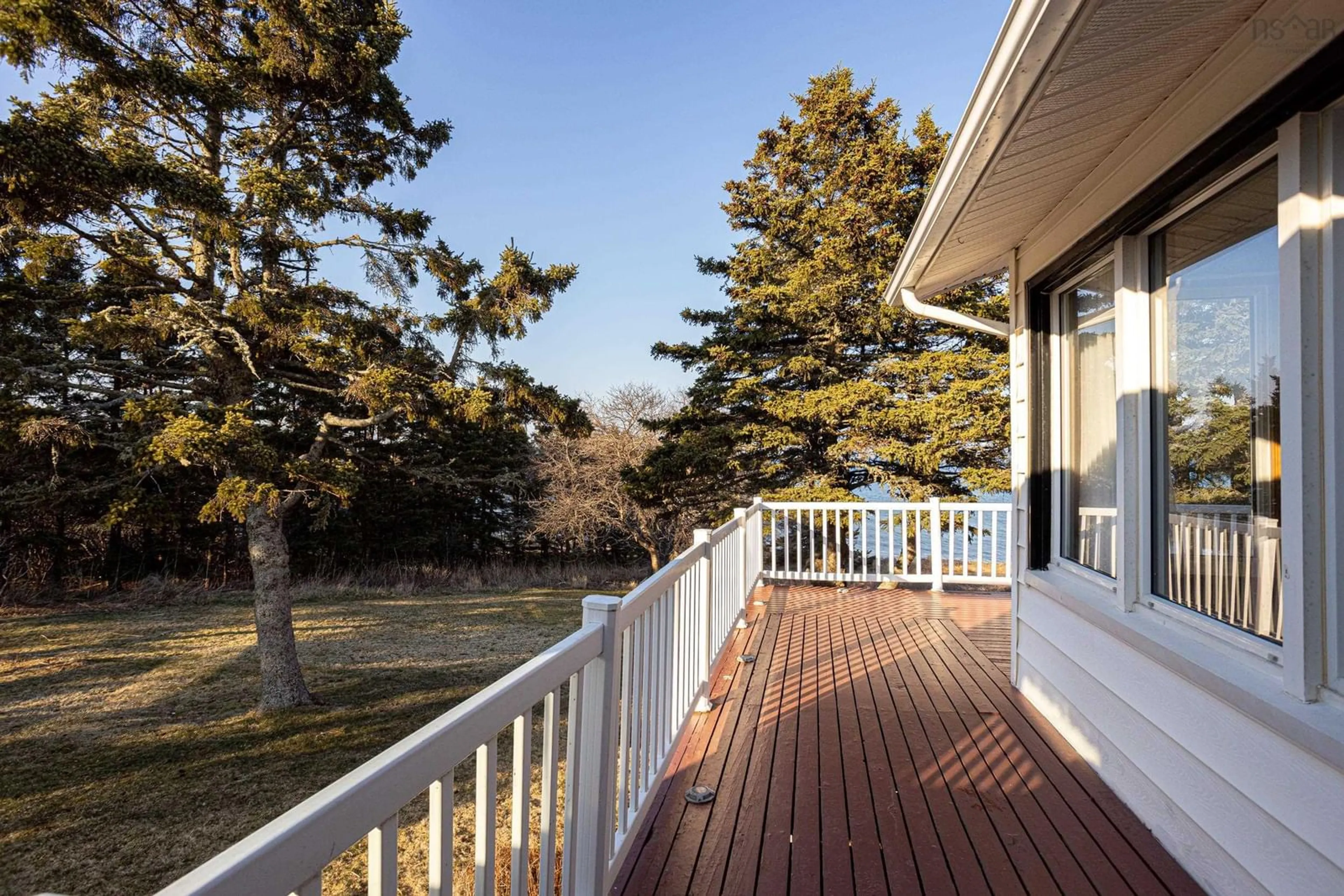 Patio, water/lake/river/ocean view for 1569 Cow Bay Rd, Cow Bay Nova Scotia B3G 1L3