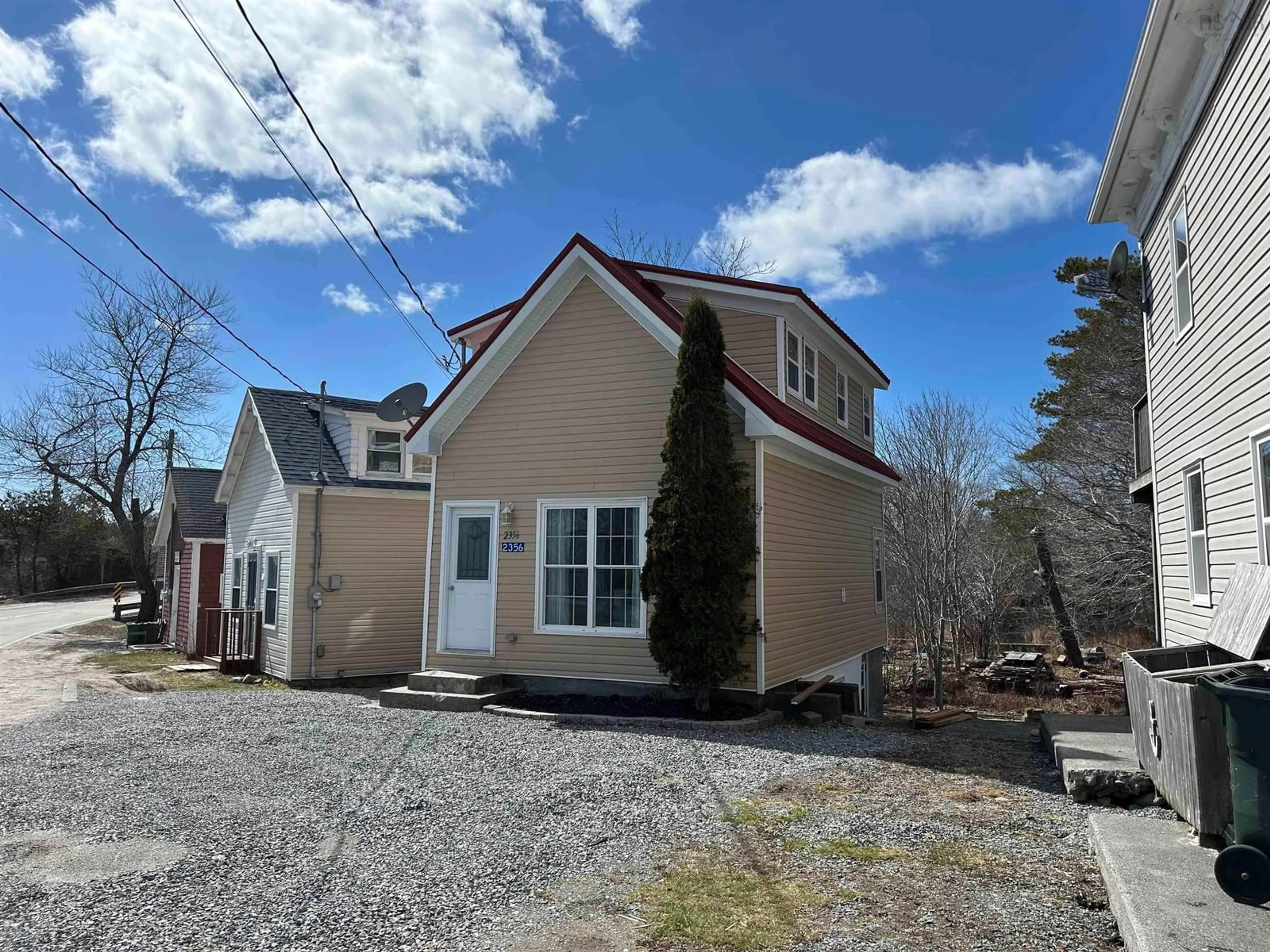 A pic from outside/outdoor area/front of a property/back of a property/a pic from drone, street for 2365 Hwy 3, Barrington West Nova Scotia B0W 1E0