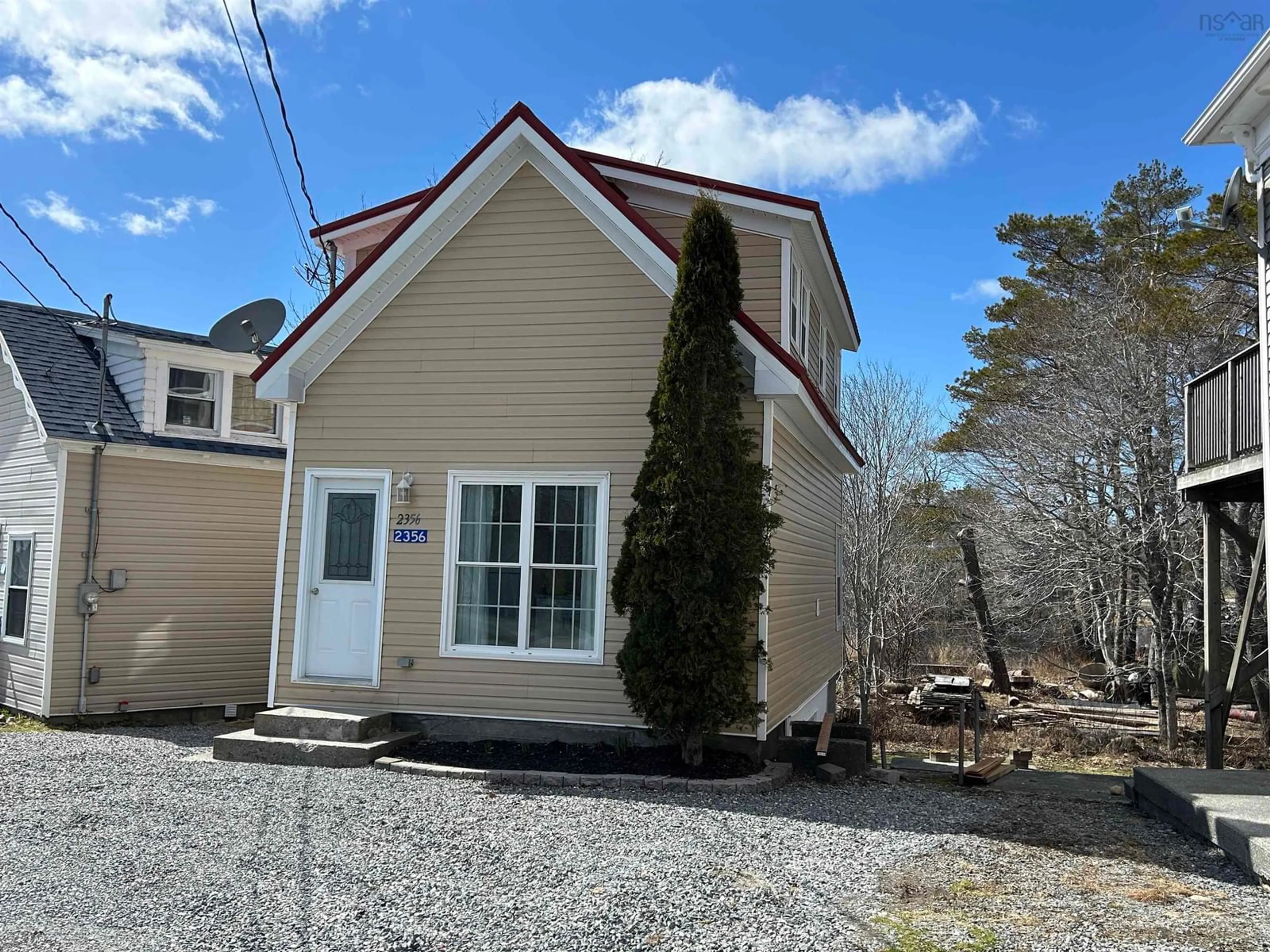 Home with vinyl exterior material, street for 2365 Hwy 3, Barrington West Nova Scotia B0W 1E0