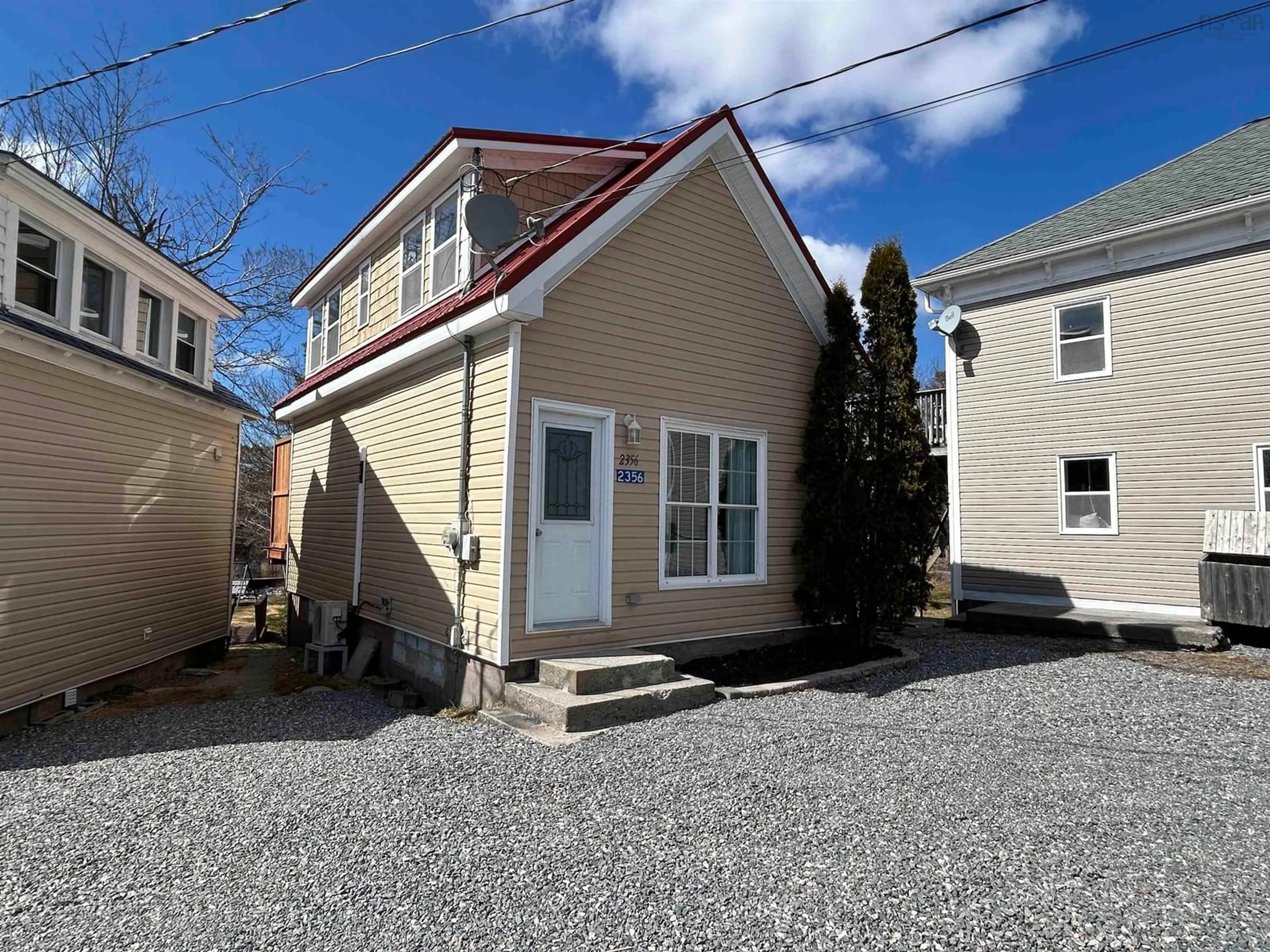 Home with vinyl exterior material, street for 2365 Hwy 3, Barrington West Nova Scotia B0W 1E0