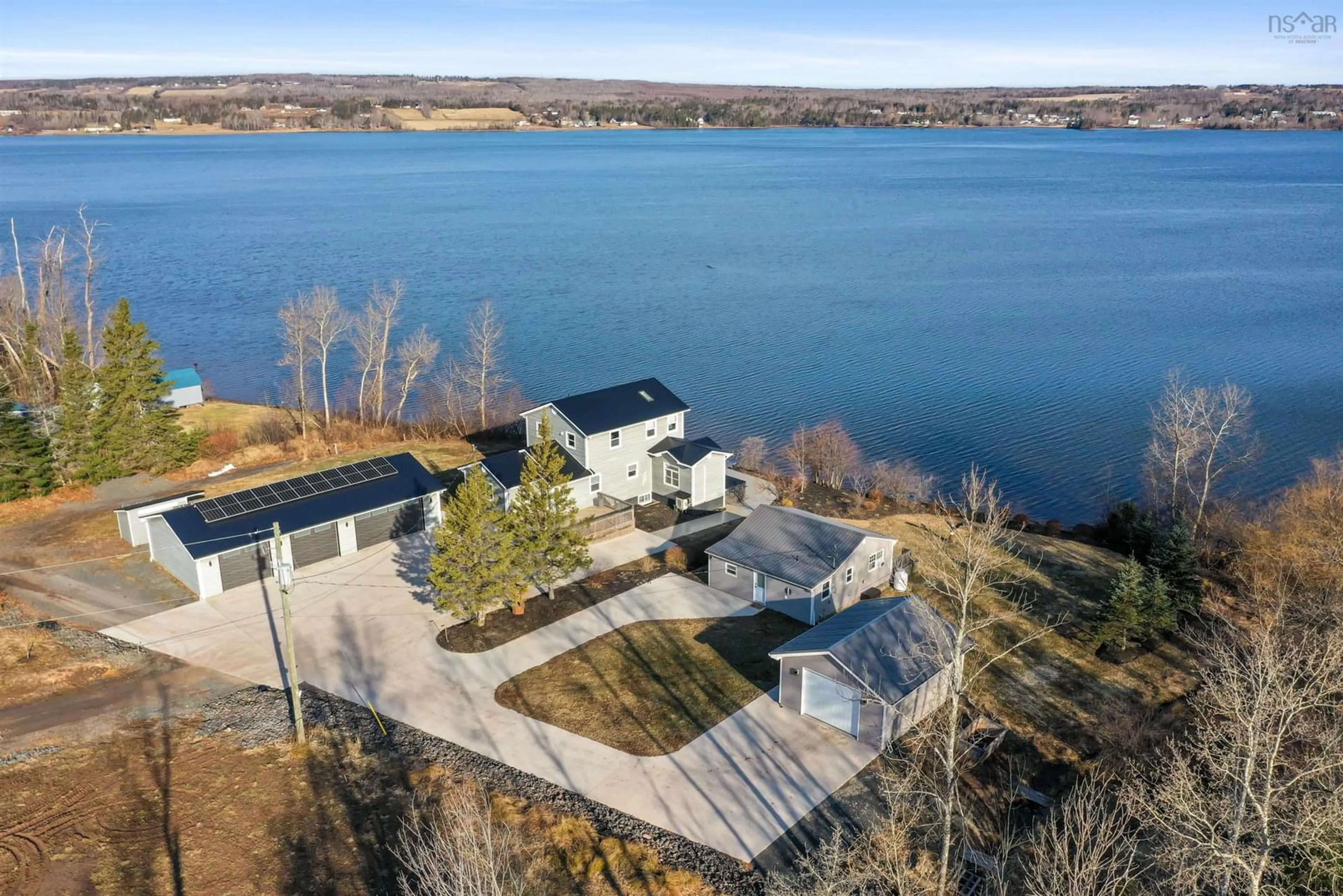 A pic from outside/outdoor area/front of a property/back of a property/a pic from drone, water/lake/river/ocean view for 79 & 81 Oak Lane, Loch Broom Loop, Loch Broom Loop Nova Scotia B0K 2A0