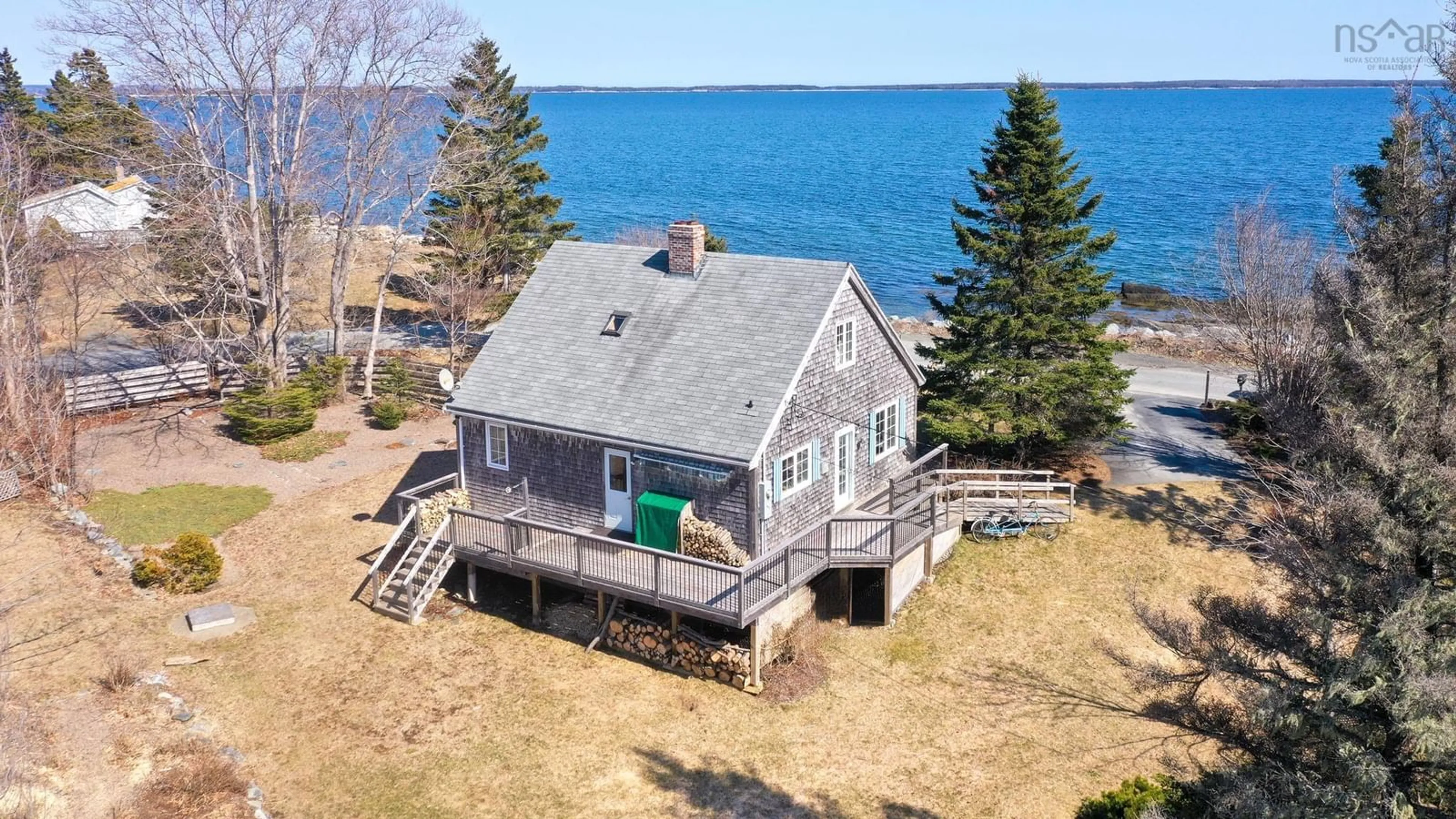 A pic from outside/outdoor area/front of a property/back of a property/a pic from drone, water/lake/river/ocean view for 430 Green Bay Rd, Green Bay Nova Scotia B4V 6N8