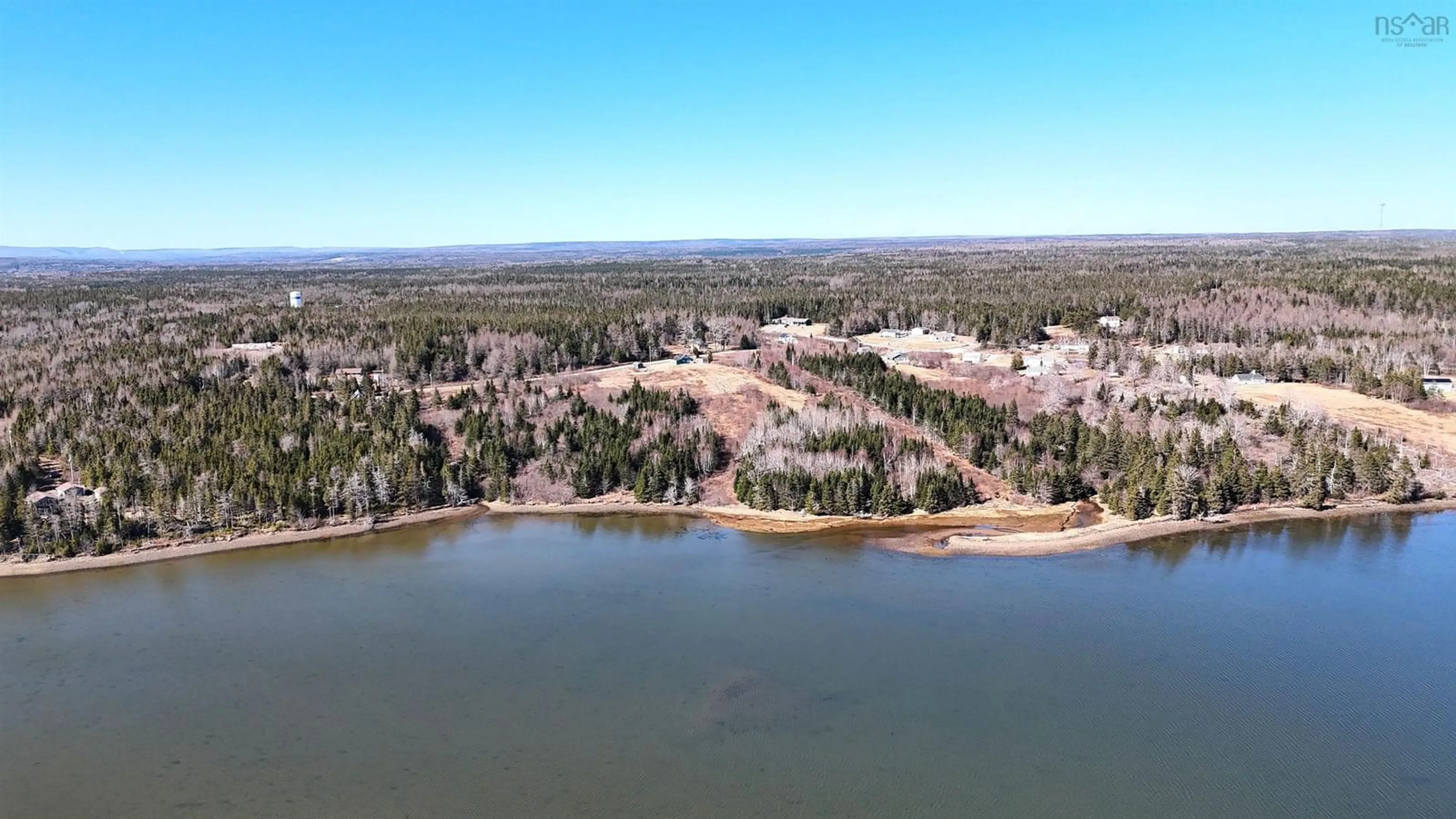 A pic from outside/outdoor area/front of a property/back of a property/a pic from drone, water/lake/river/ocean view for 11 Kelly Lane, Walkerville Nova Scotia B0E 1J0