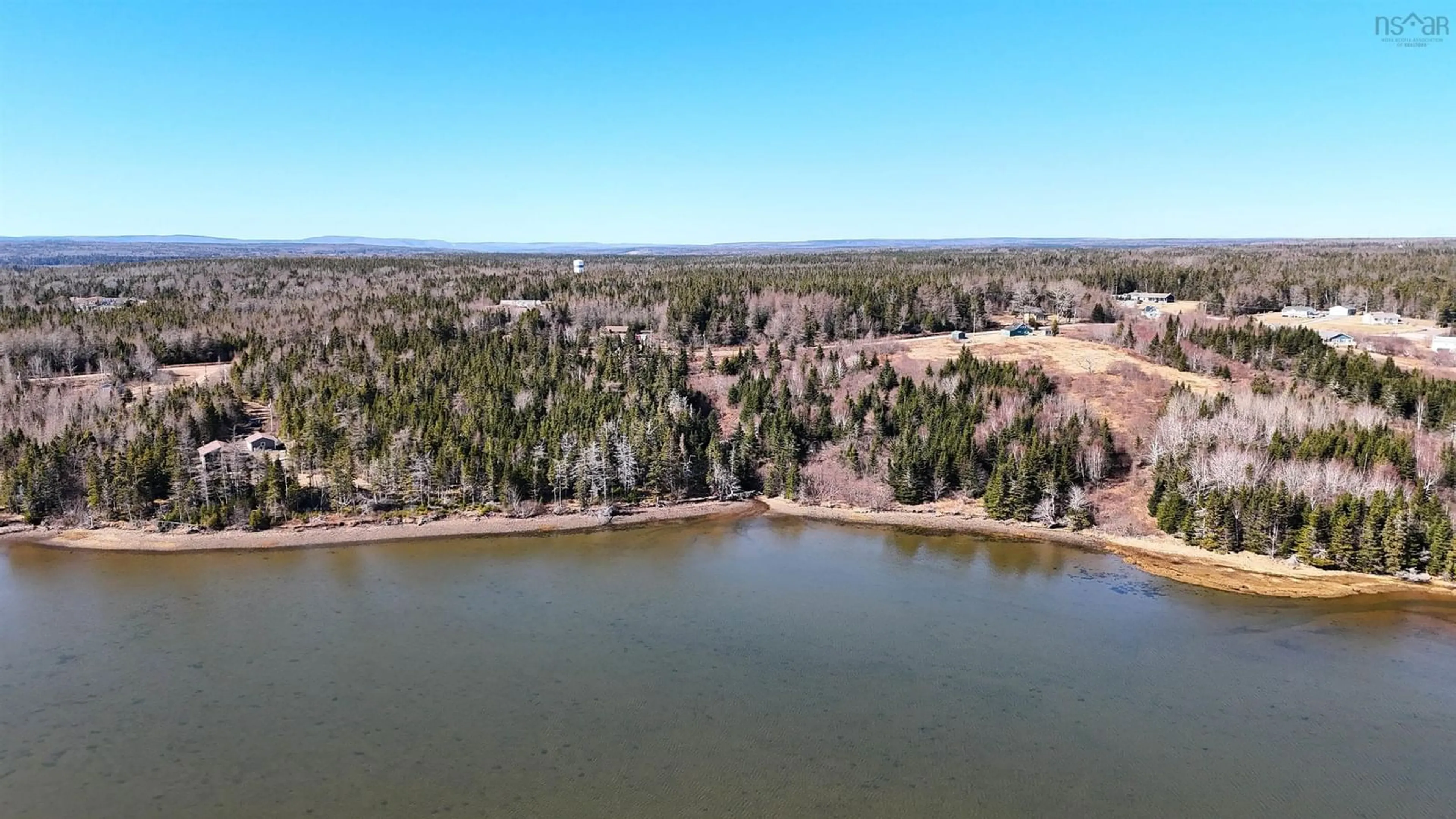 A pic from outside/outdoor area/front of a property/back of a property/a pic from drone, water/lake/river/ocean view for 11 Kelly Lane, Walkerville Nova Scotia B0E 1J0