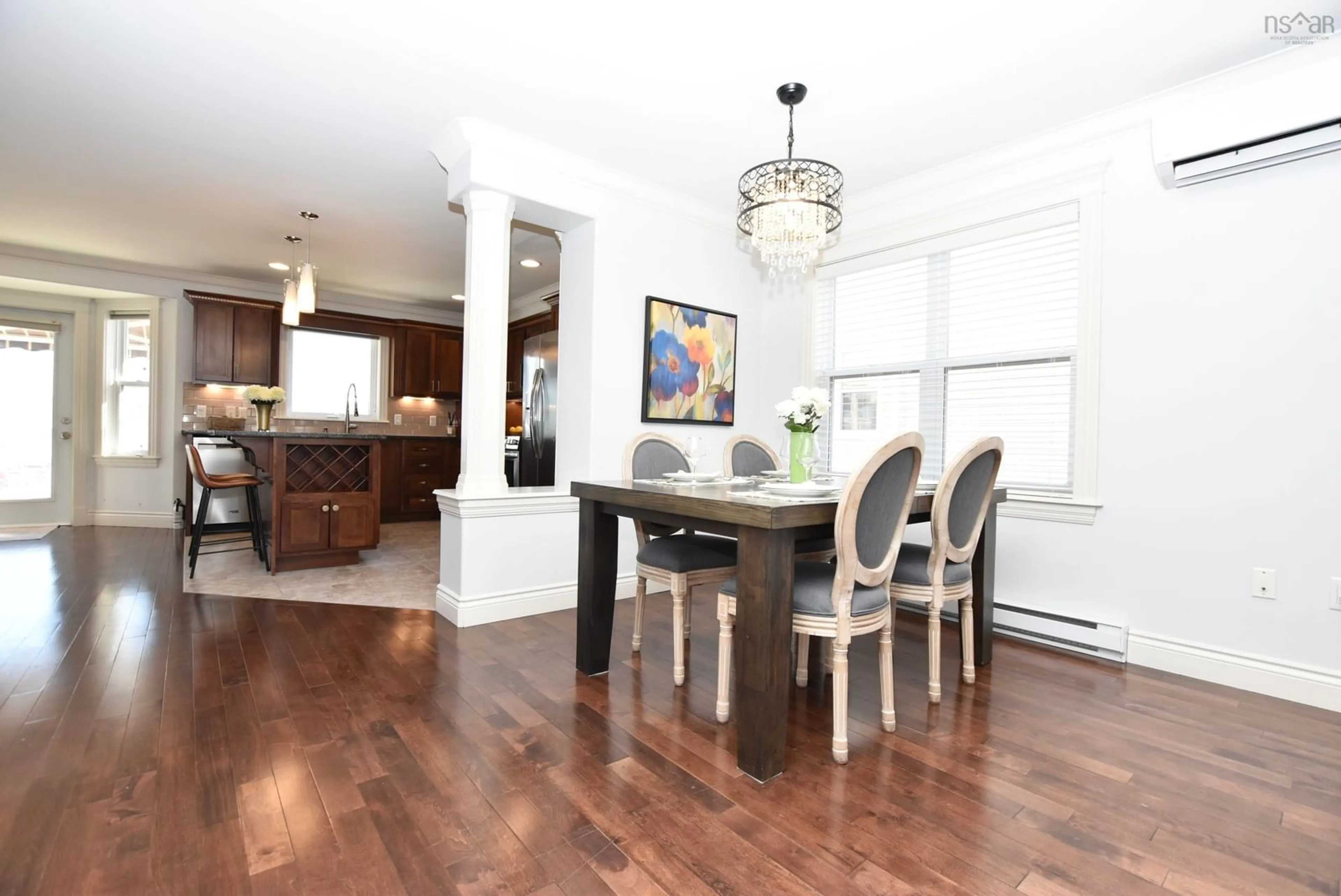 Dining room, wood/laminate floor for 46 Bosun Run, Halifax Nova Scotia B3M 4W4