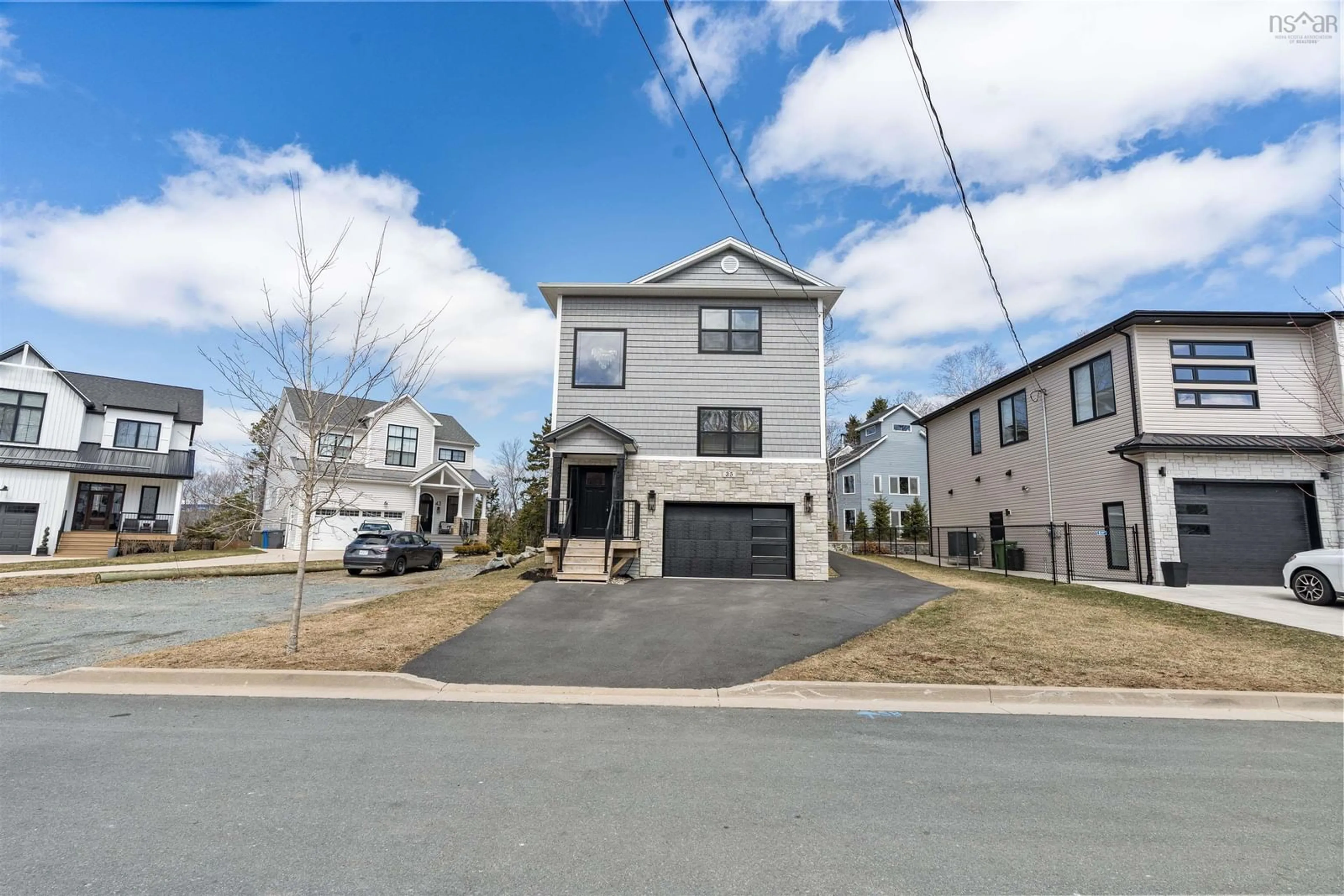 A pic from outside/outdoor area/front of a property/back of a property/a pic from drone, street for 35 Angel Crt, Dartmouth Nova Scotia B2X 0C1
