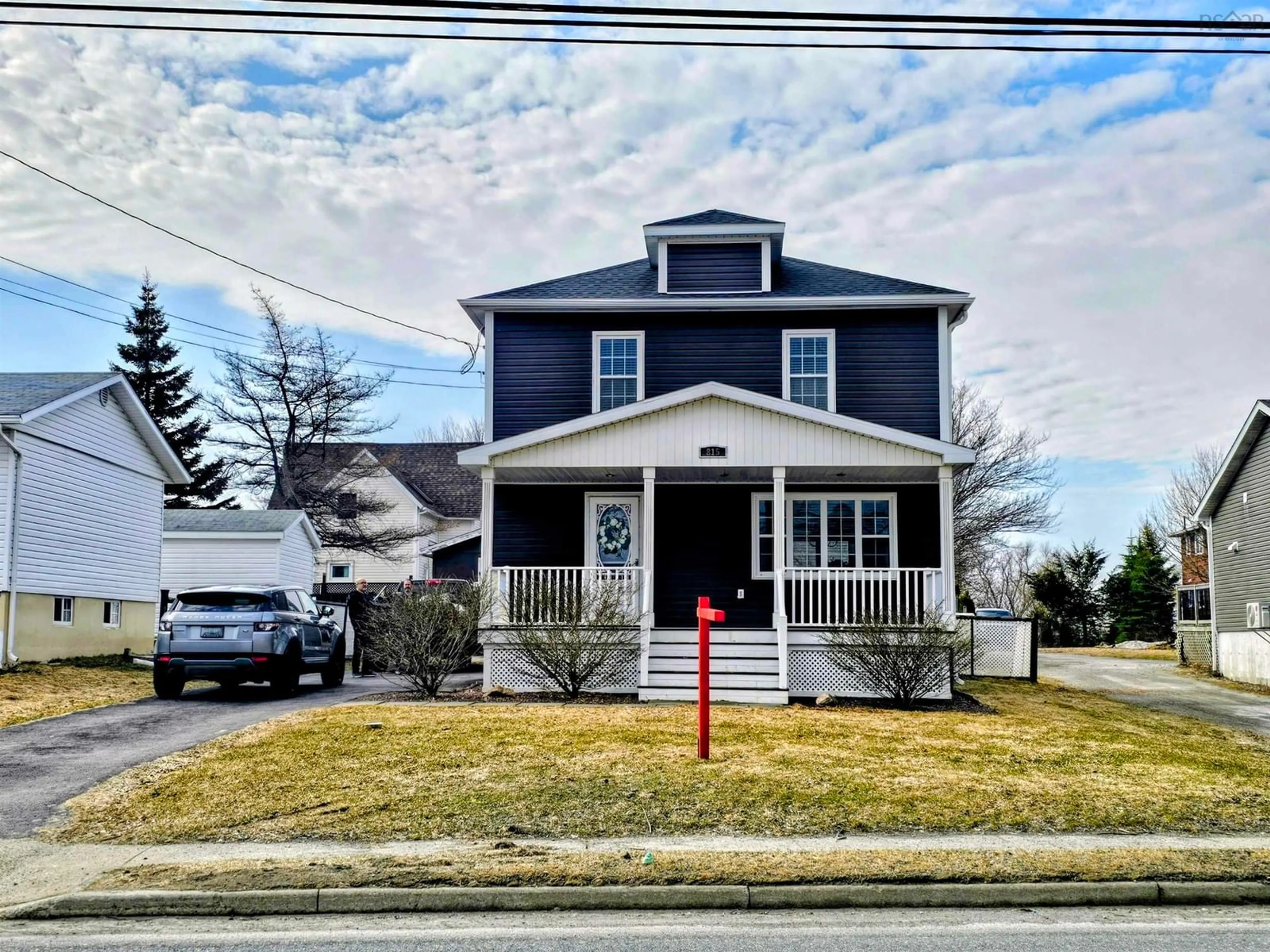 Home with vinyl exterior material, street for 815 Main St, Glace Bay Nova Scotia B1A 4Z2