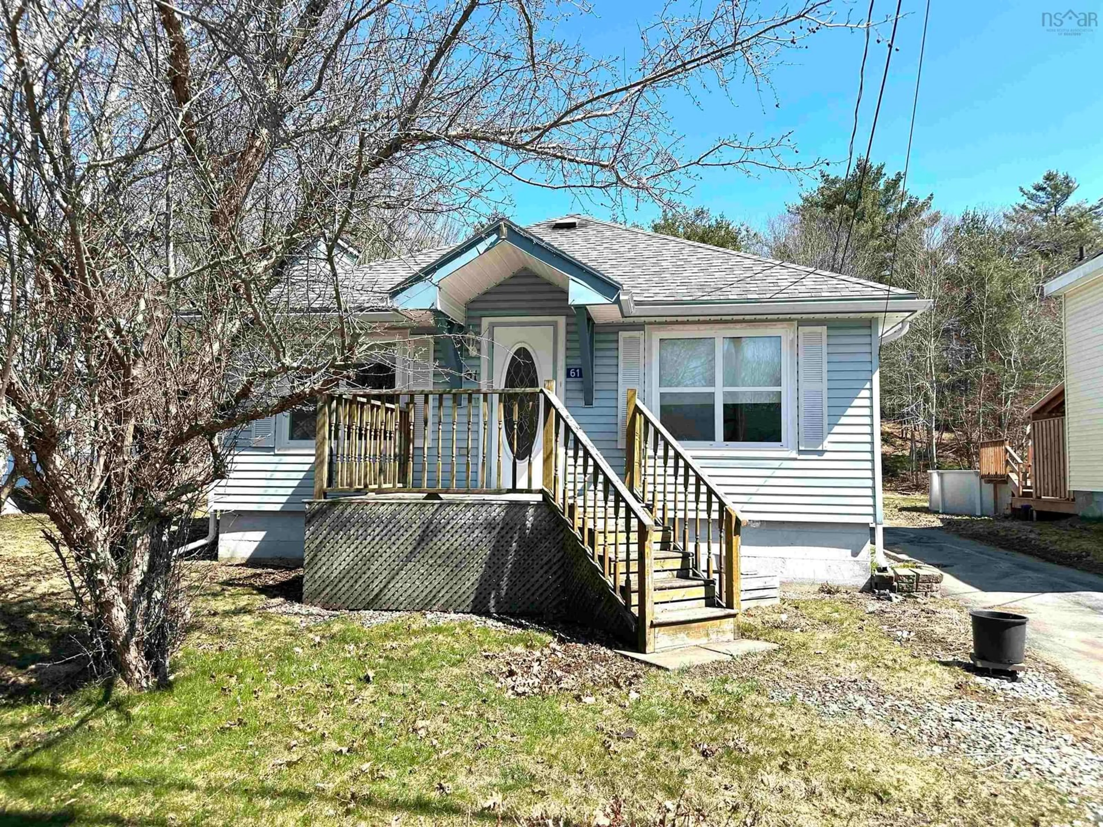 A pic from outside/outdoor area/front of a property/back of a property/a pic from drone, street for 61 Hillside Rd, Brooklyn Nova Scotia B0J 1H0