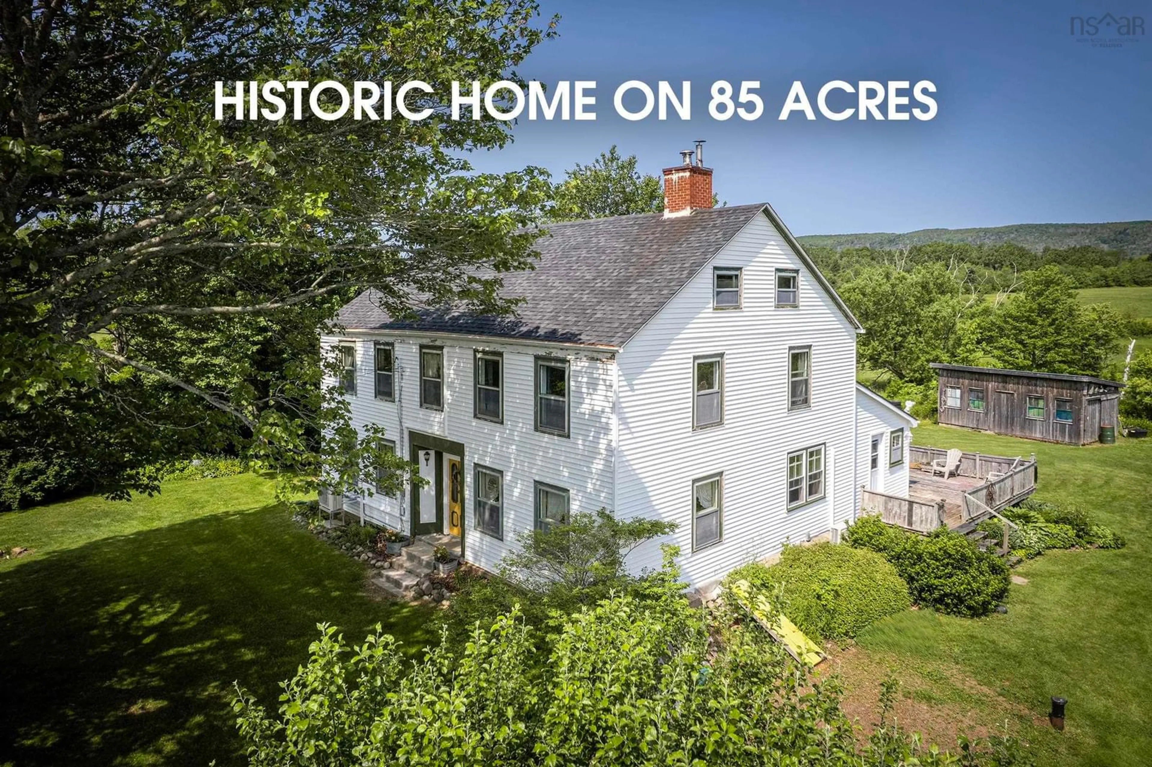 A pic from outside/outdoor area/front of a property/back of a property/a pic from drone, building for 7455 Highway 1, Upper Granville Nova Scotia B0S 1A0