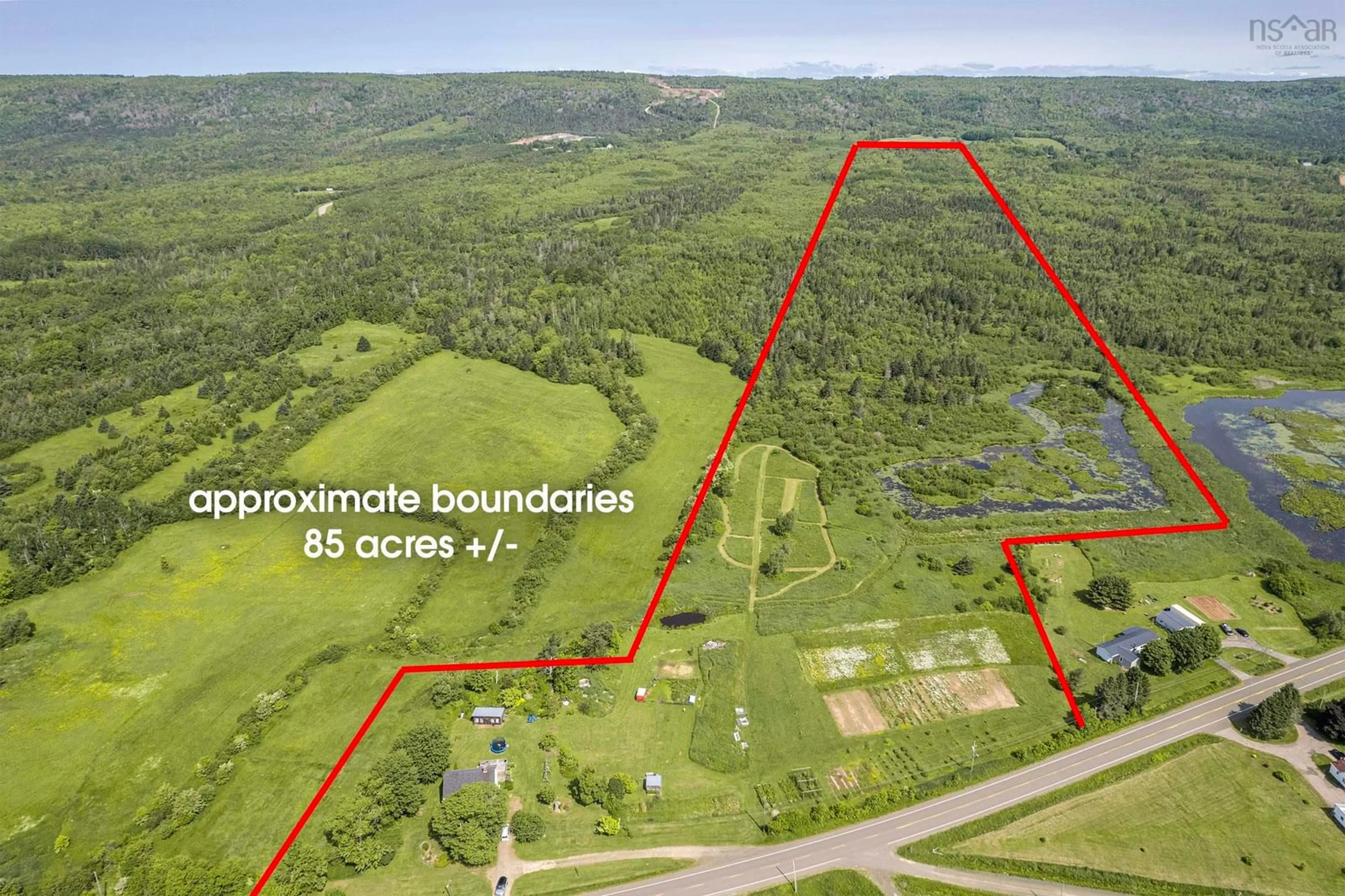 A pic from outside/outdoor area/front of a property/back of a property/a pic from drone, water/lake/river/ocean view for 7455 Highway 1, Upper Granville Nova Scotia B0S 1A0