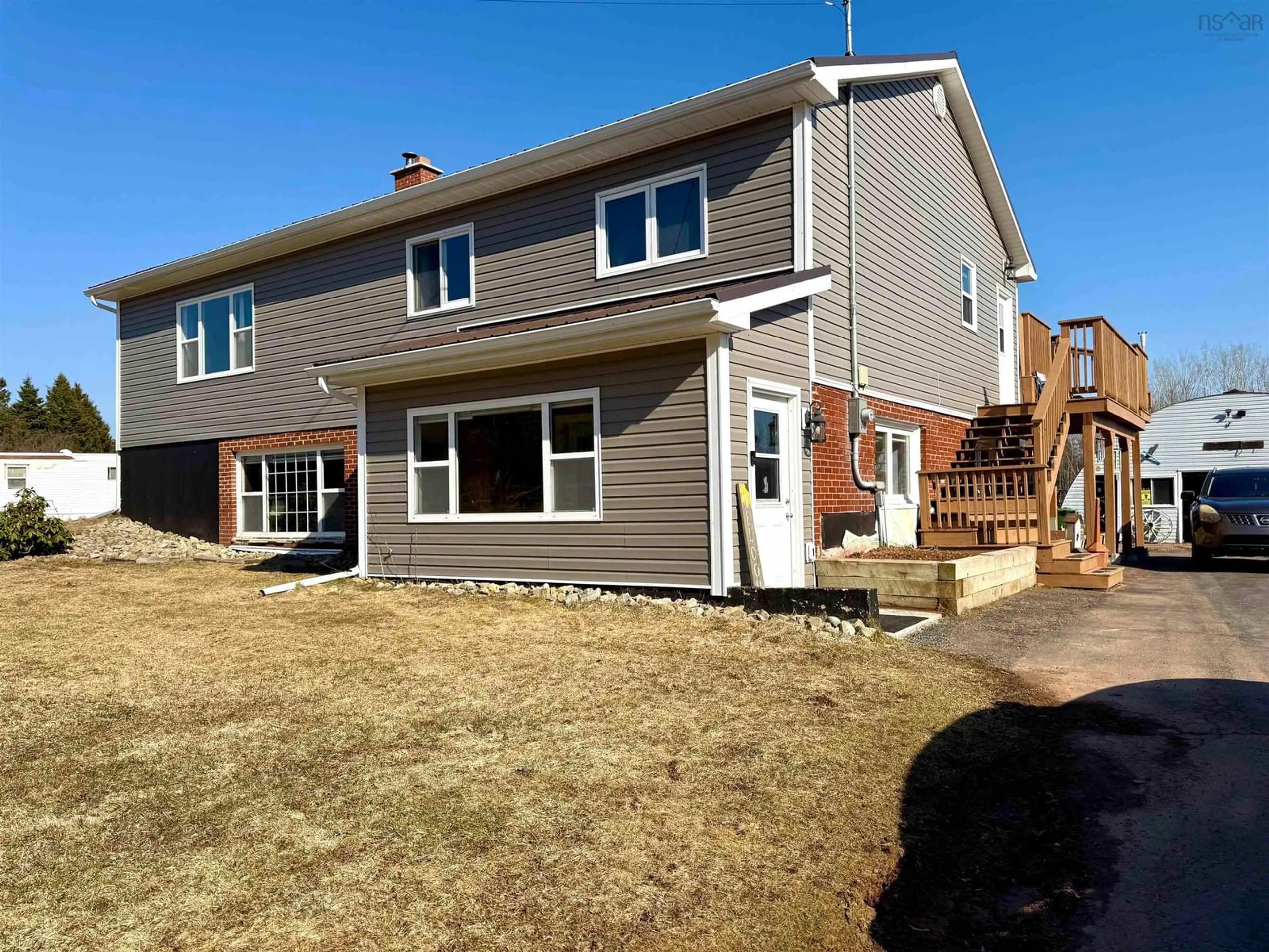 Home with vinyl exterior material, street for 636 Macdonald Rd, Brookdale Nova Scotia B4H 3Y4