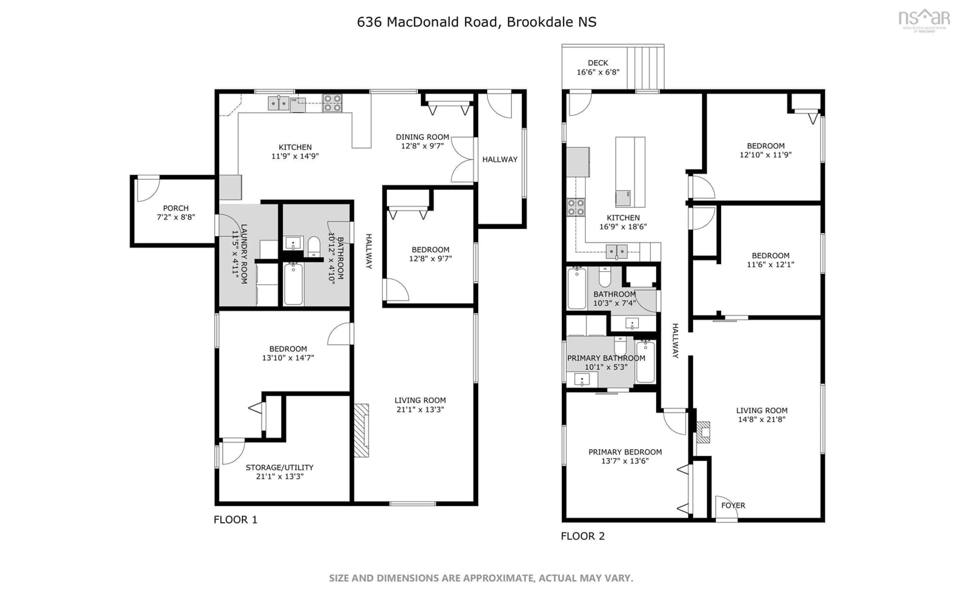 Floor plan for 636 Macdonald Rd, Brookdale Nova Scotia B4H 3Y4