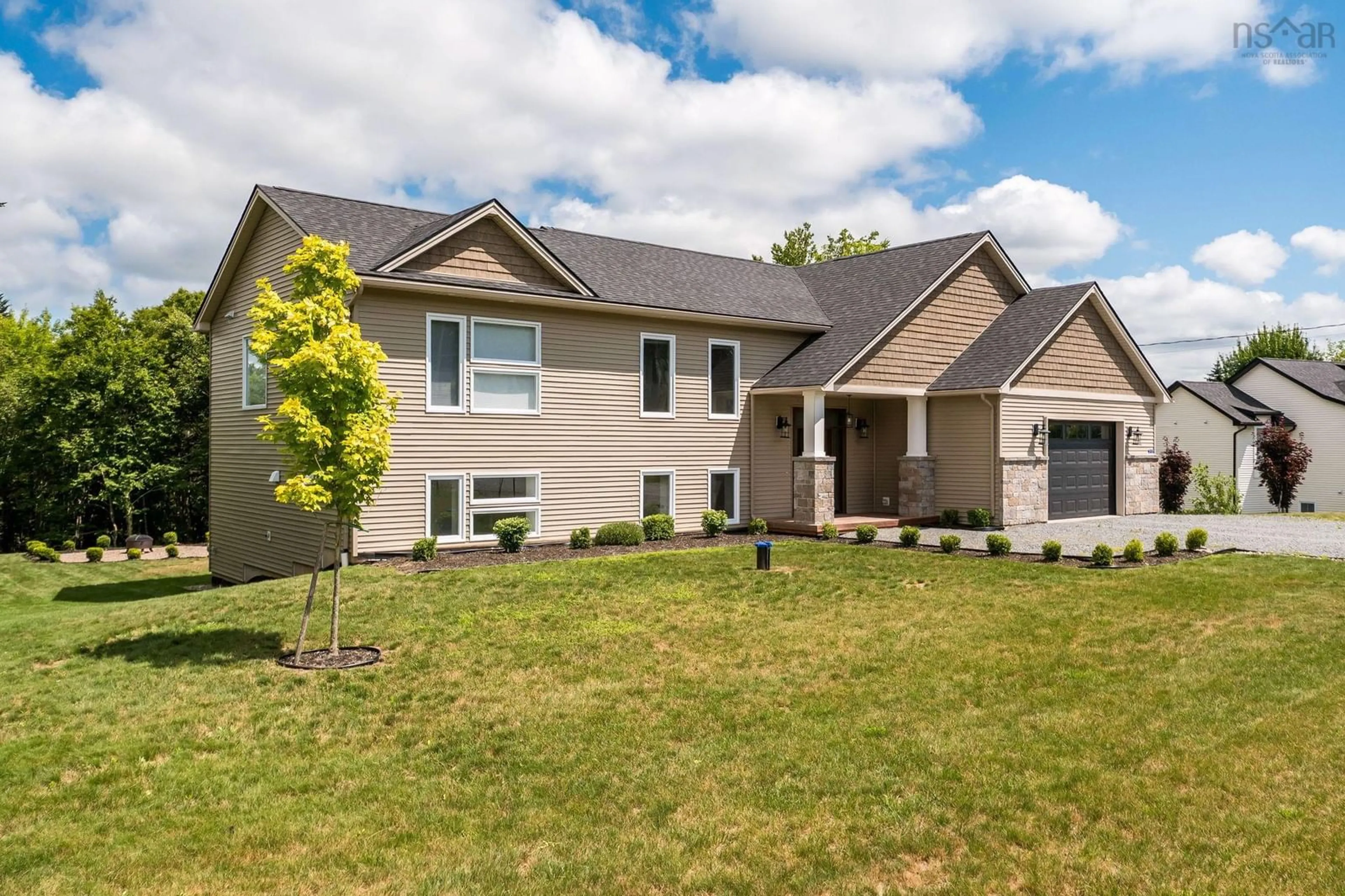 Home with vinyl exterior material, street for 237 Magenta Dr, Middle Sackville Nova Scotia B4E 0M7
