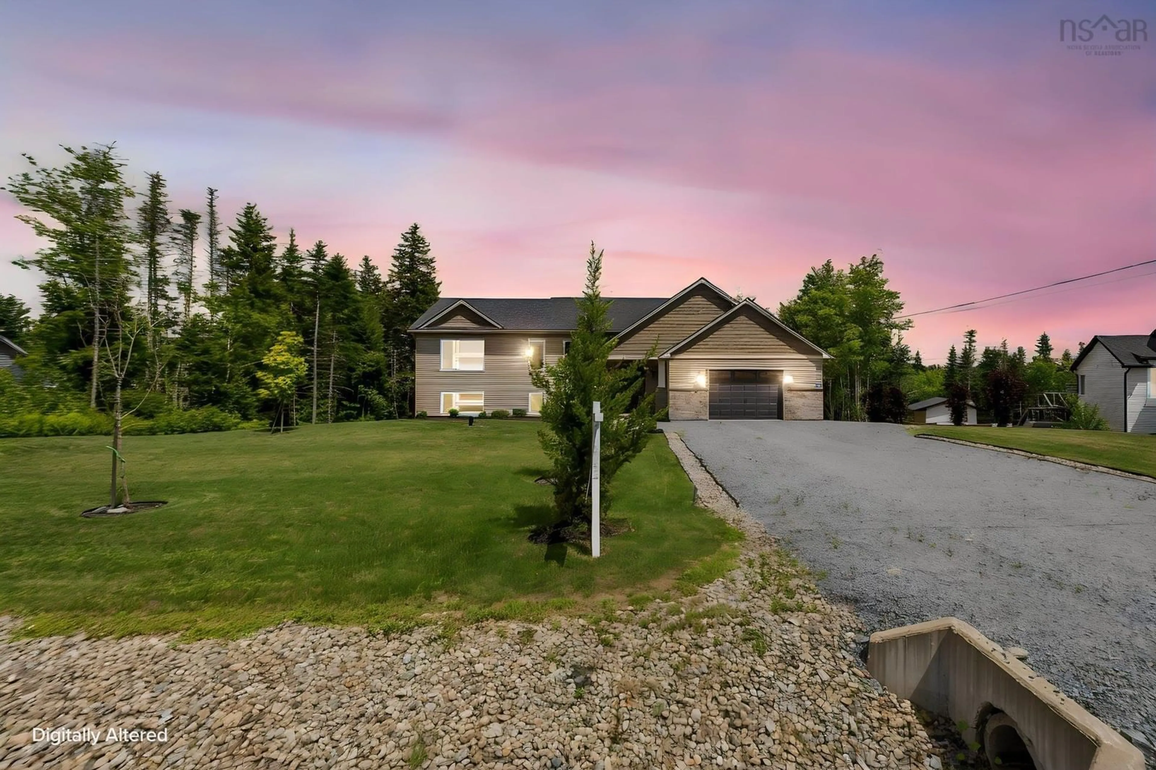 A pic from outside/outdoor area/front of a property/back of a property/a pic from drone, mountain view for 237 Magenta Dr, Middle Sackville Nova Scotia B4E 0M7