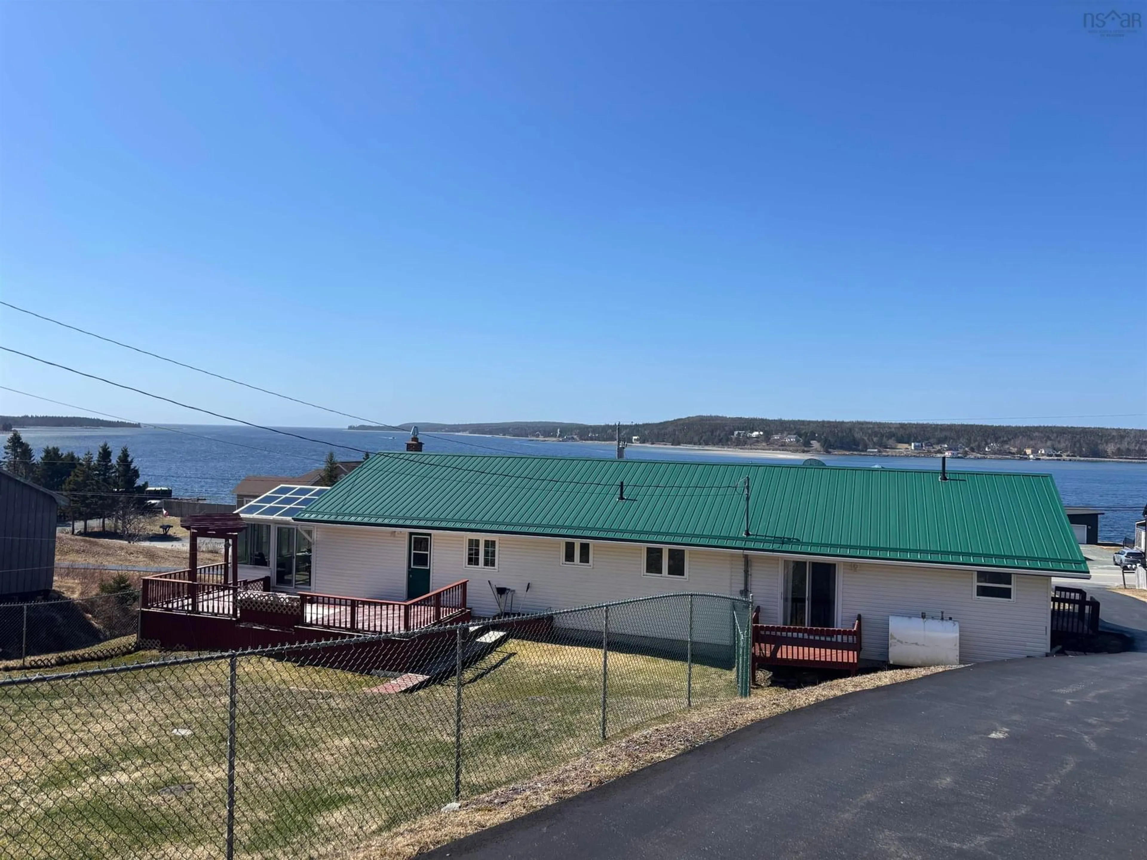 A pic from outside/outdoor area/front of a property/back of a property/a pic from drone, water/lake/river/ocean view for 1457 East Jeddore Rd, Jeddore Nova Scotia B0J 2L0