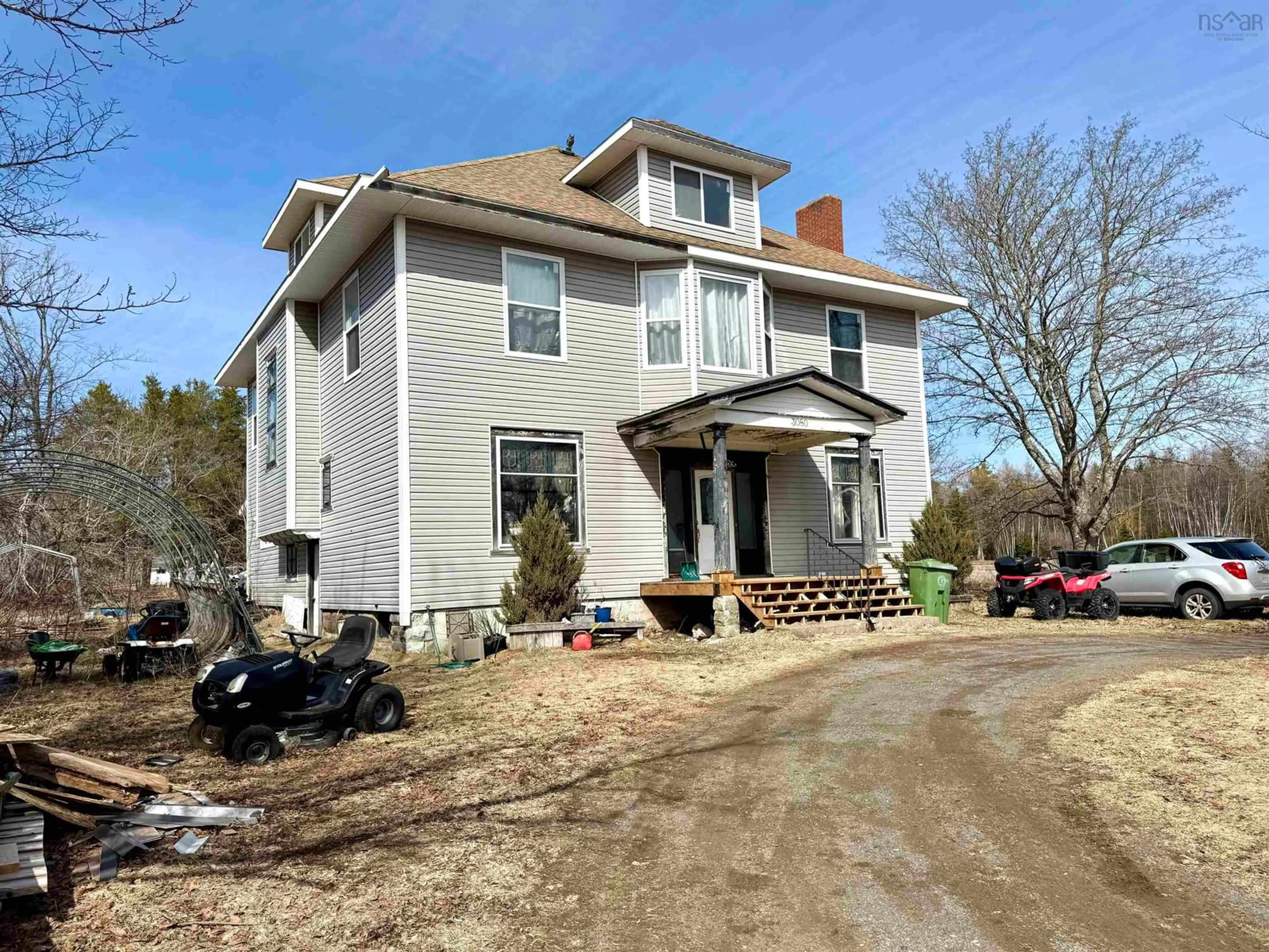 A pic from outside/outdoor area/front of a property/back of a property/a pic from drone, building for 3080 Highway 302, Maccan Nova Scotia B0L 1B0
