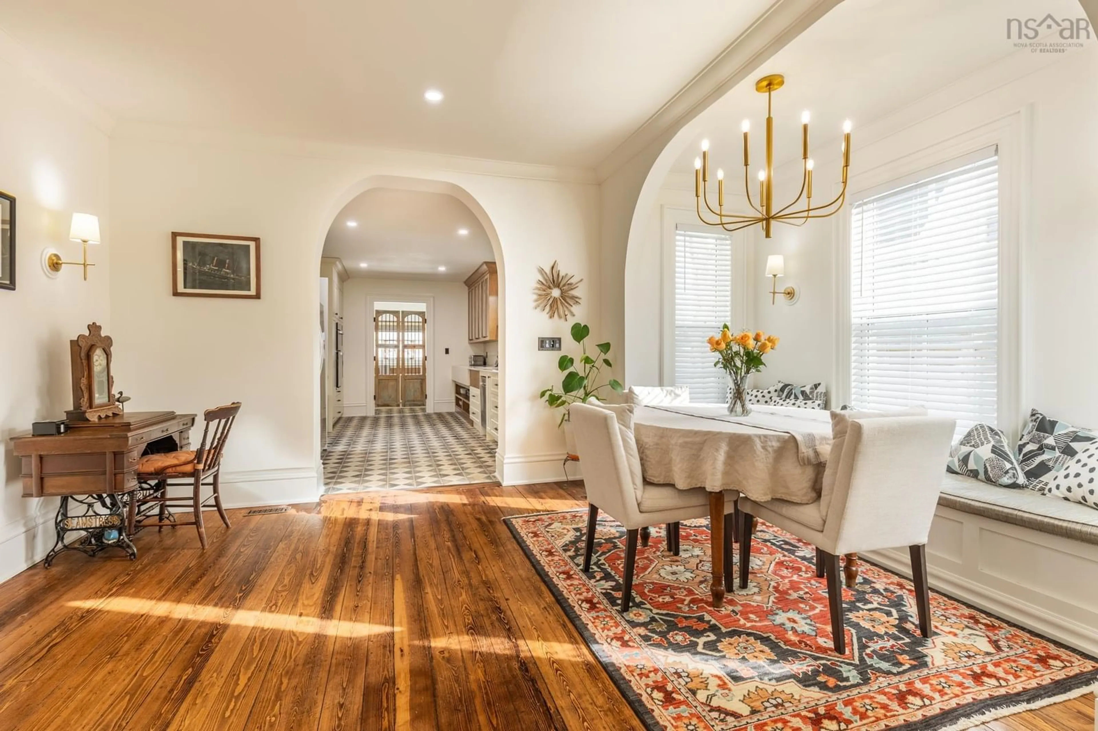 Dining room, ceramic/tile floor for 34 Chester St, Yarmouth Nova Scotia B5A 2X6