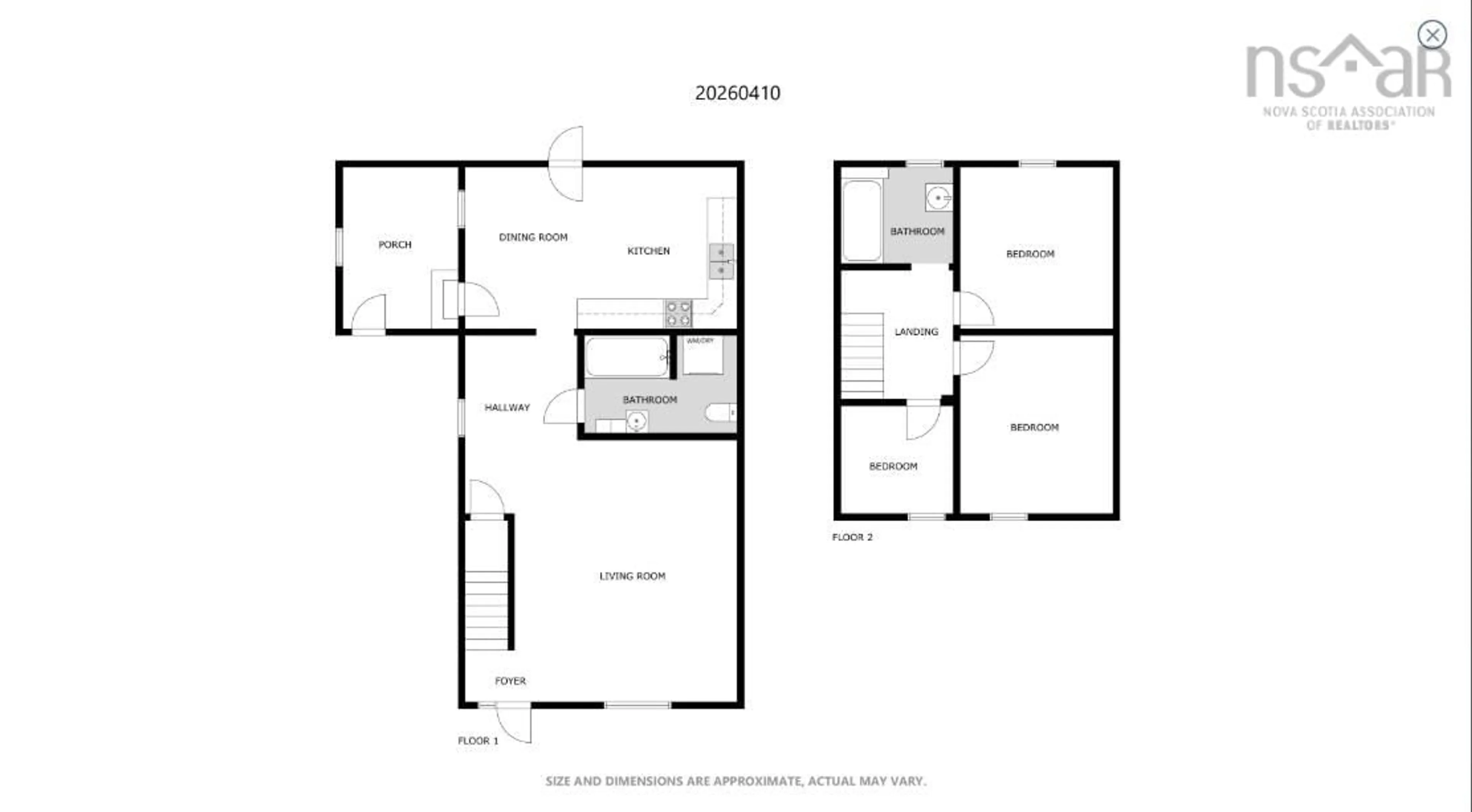 Floor plan for 92 Rideau St, Oxford Nova Scotia B0M 1P0