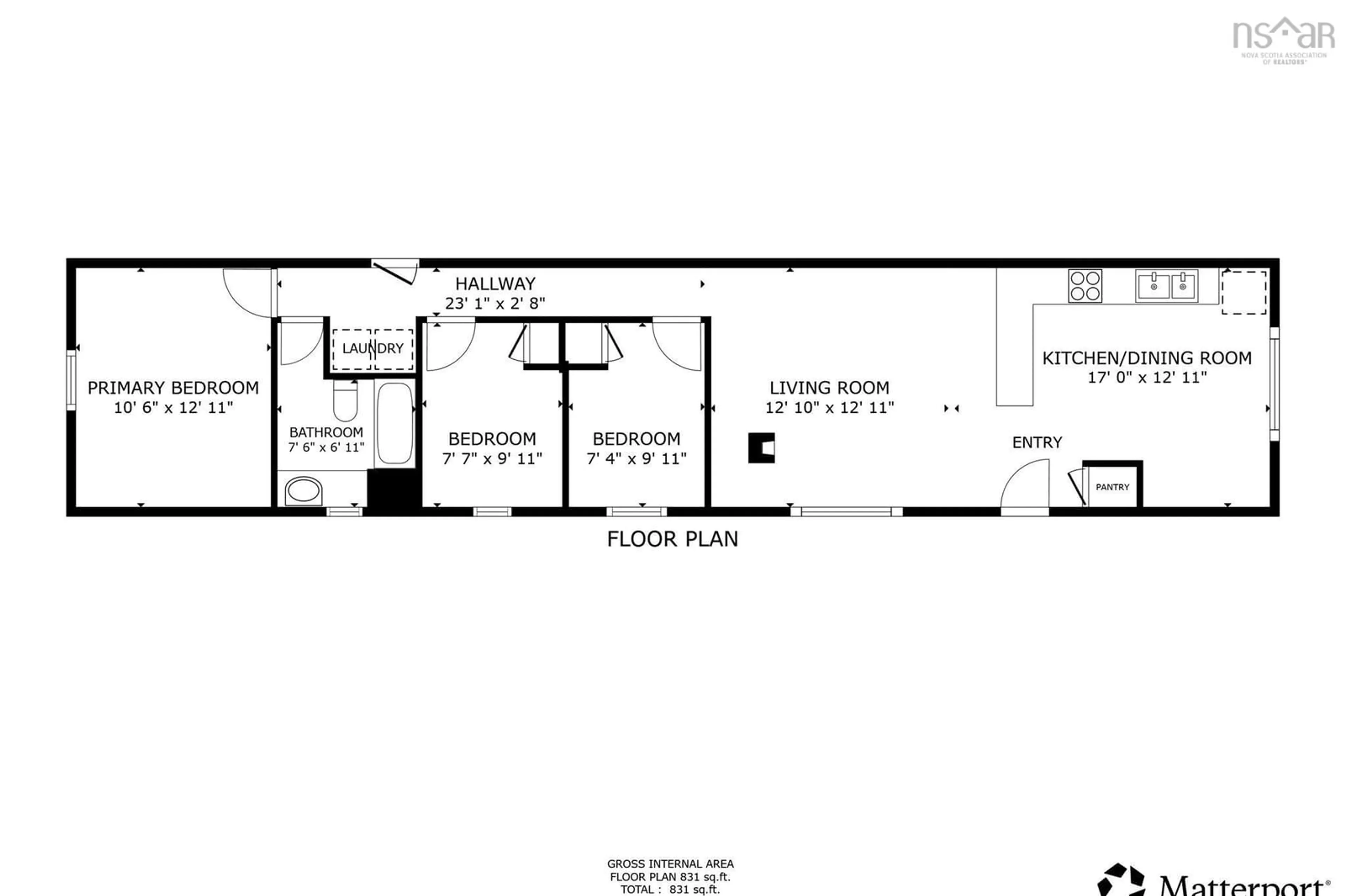 Floor plan for 2977 Northfield Rd, Upper Northfield Nova Scotia B4V 4Y8