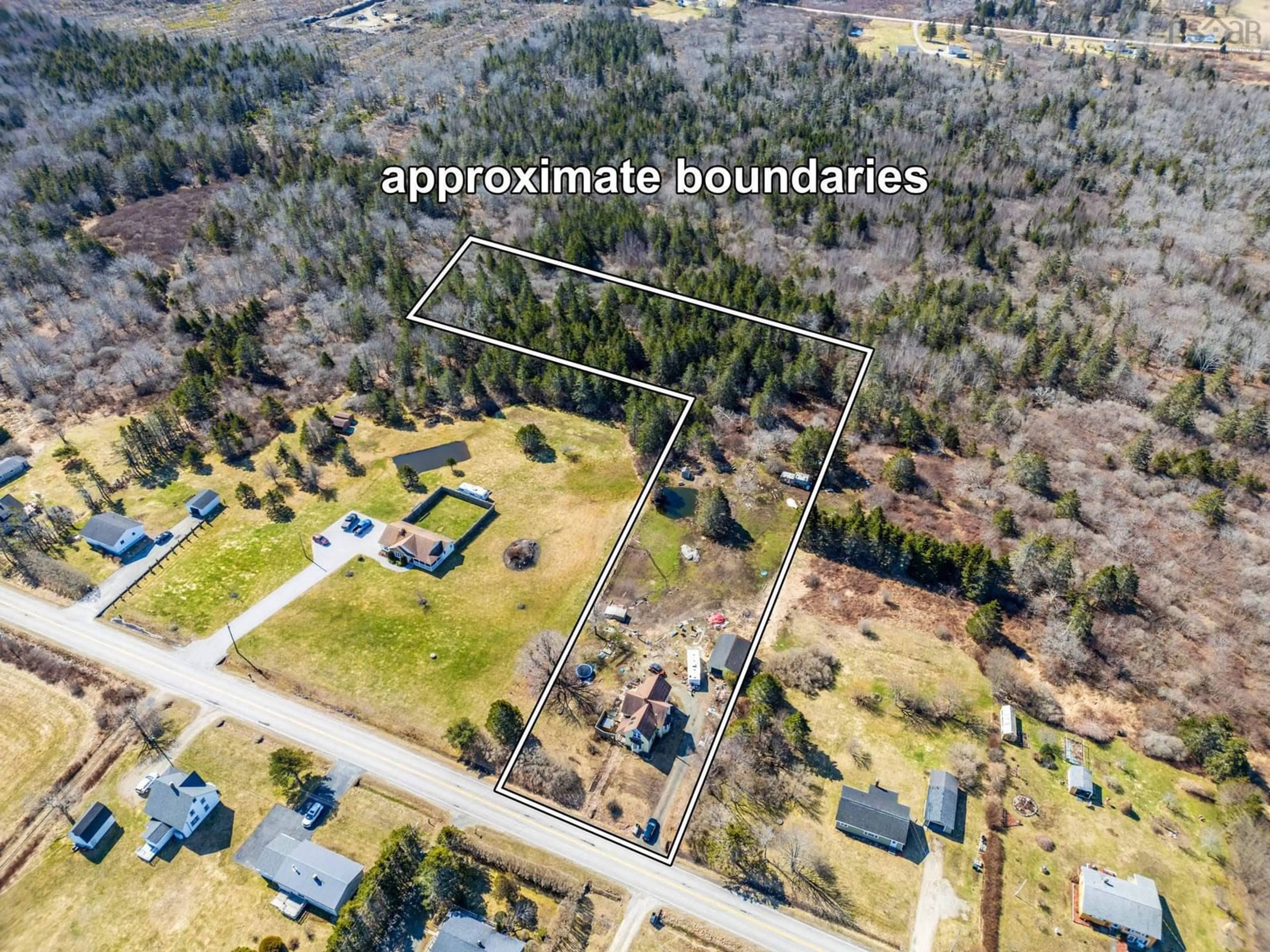 A pic from outside/outdoor area/front of a property/back of a property/a pic from drone, unknown for 1089 Greenville Rd, Brooklyn Nova Scotia B5A 5J1