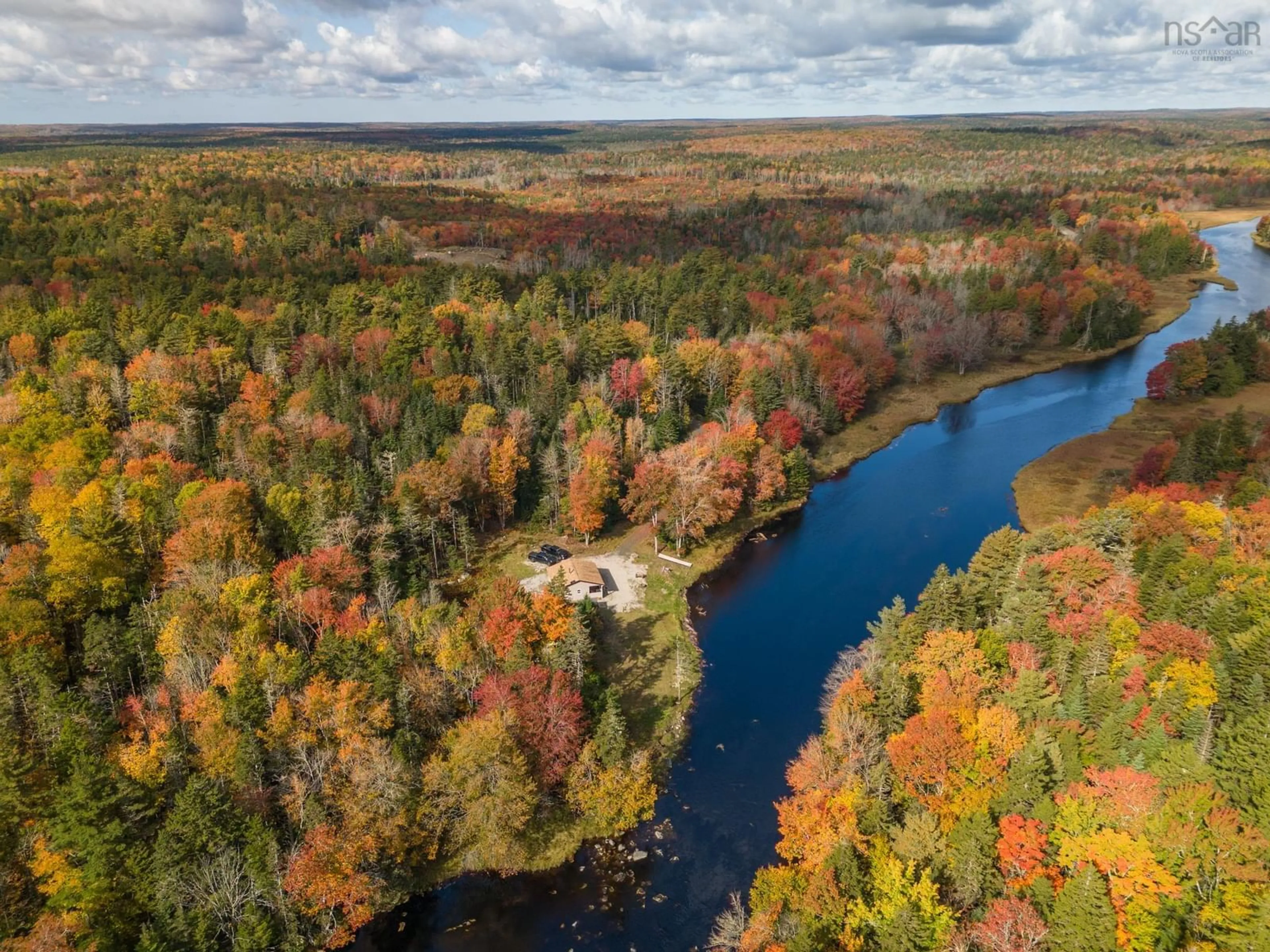 A pic from outside/outdoor area/front of a property/back of a property/a pic from drone, water/lake/river/ocean view for 1060 North Kemptville Rd, North Kemptville Nova Scotia B5A 5P2