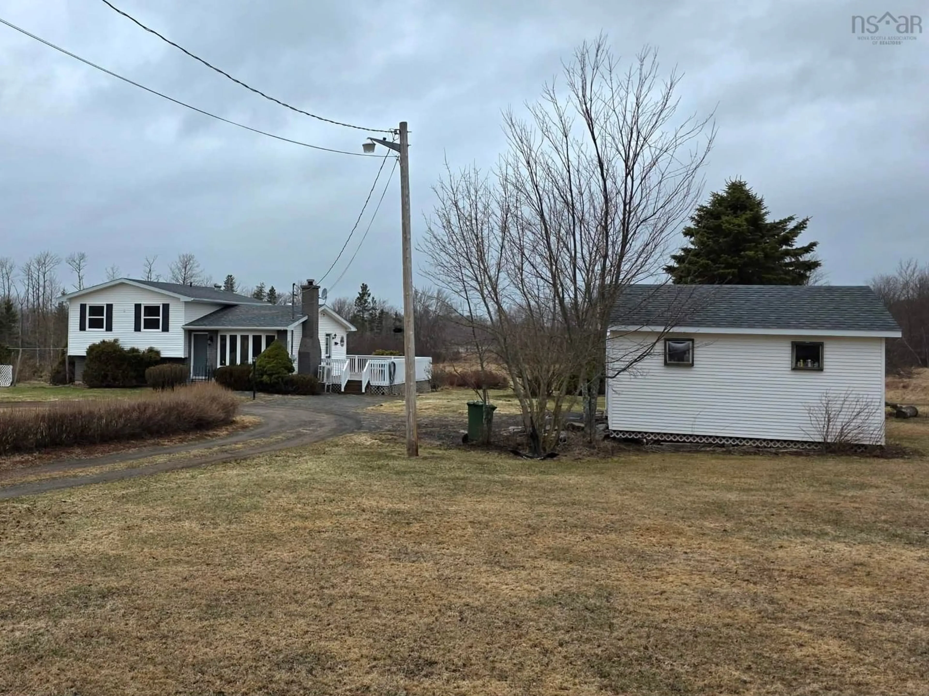 A pic from outside/outdoor area/front of a property/back of a property/a pic from drone, unknown for 721 Upper River John Rd, Middleton Nova Scotia B0K 1V0