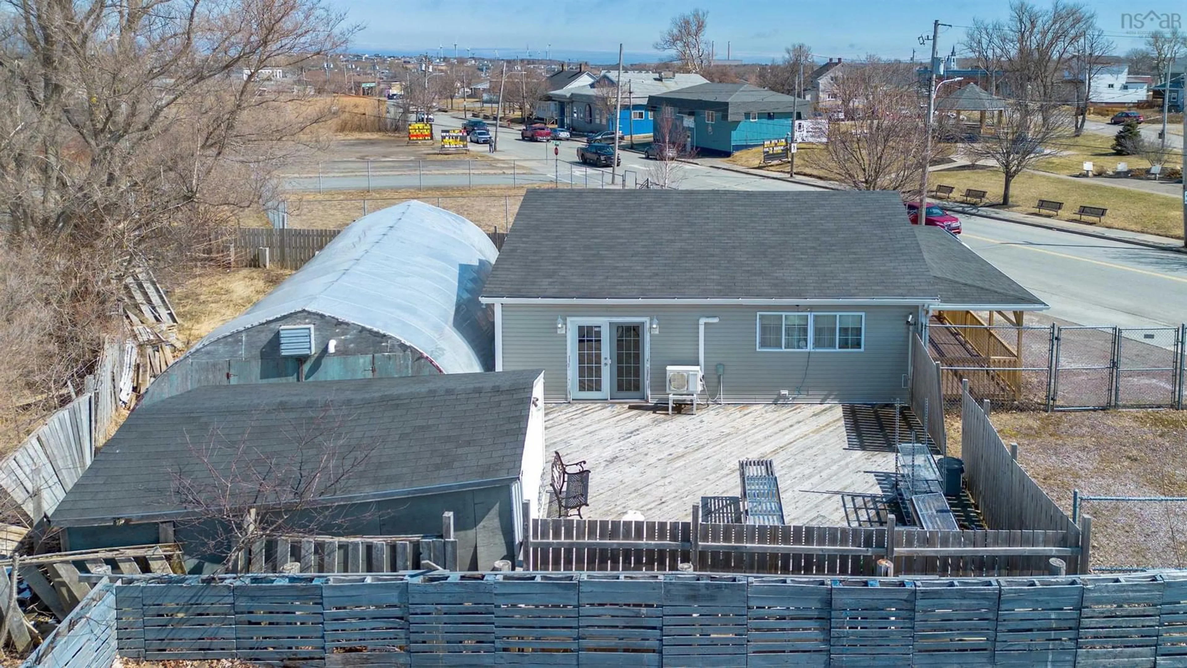 A pic from outside/outdoor area/front of a property/back of a property/a pic from drone, unknown for 3479 Plummer Ave, New Waterford Nova Scotia B1H 1Z9