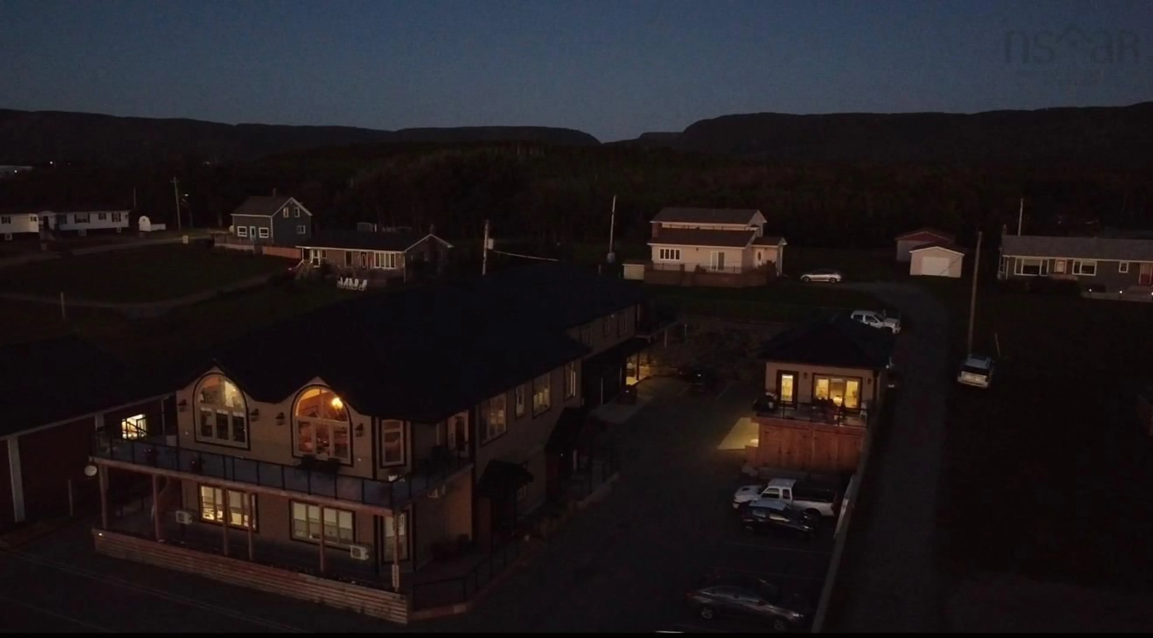 A pic from outside/outdoor area/front of a property/back of a property/a pic from drone, mountain view for 15482 Cabot Trail, Chéticamp Nova Scotia B0E 1H0
