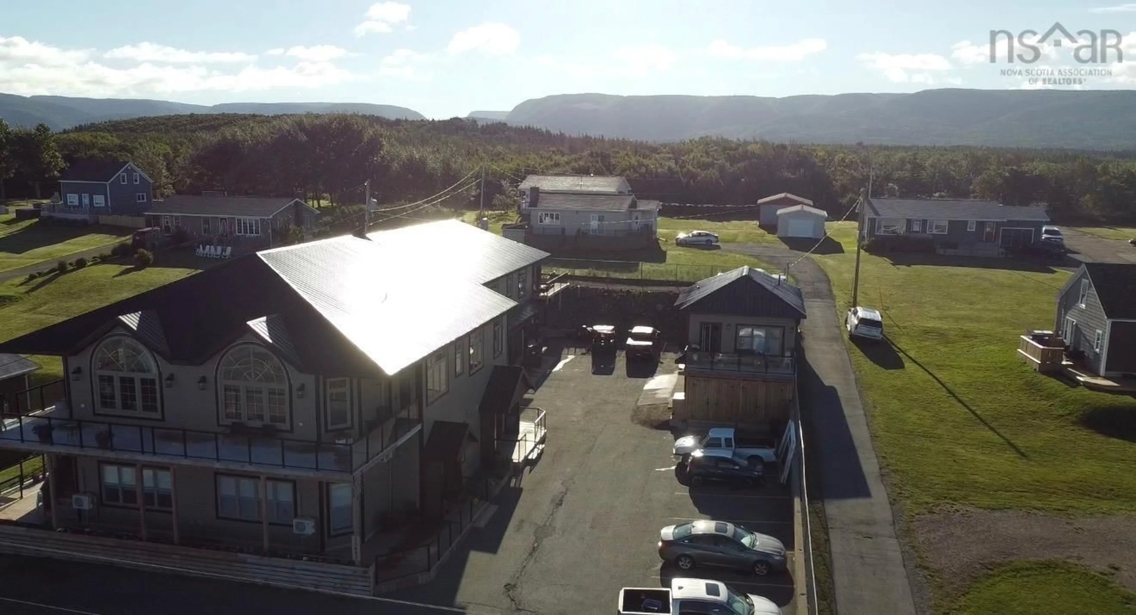 A pic from outside/outdoor area/front of a property/back of a property/a pic from drone, mountain view for 15482 Cabot Trail, Chéticamp Nova Scotia B0E 1H0